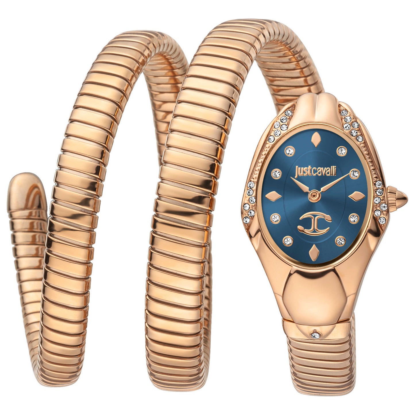 Front view of Just Cavalli Serpente Nobile Women's Quartz Watch JC1L185M0035
