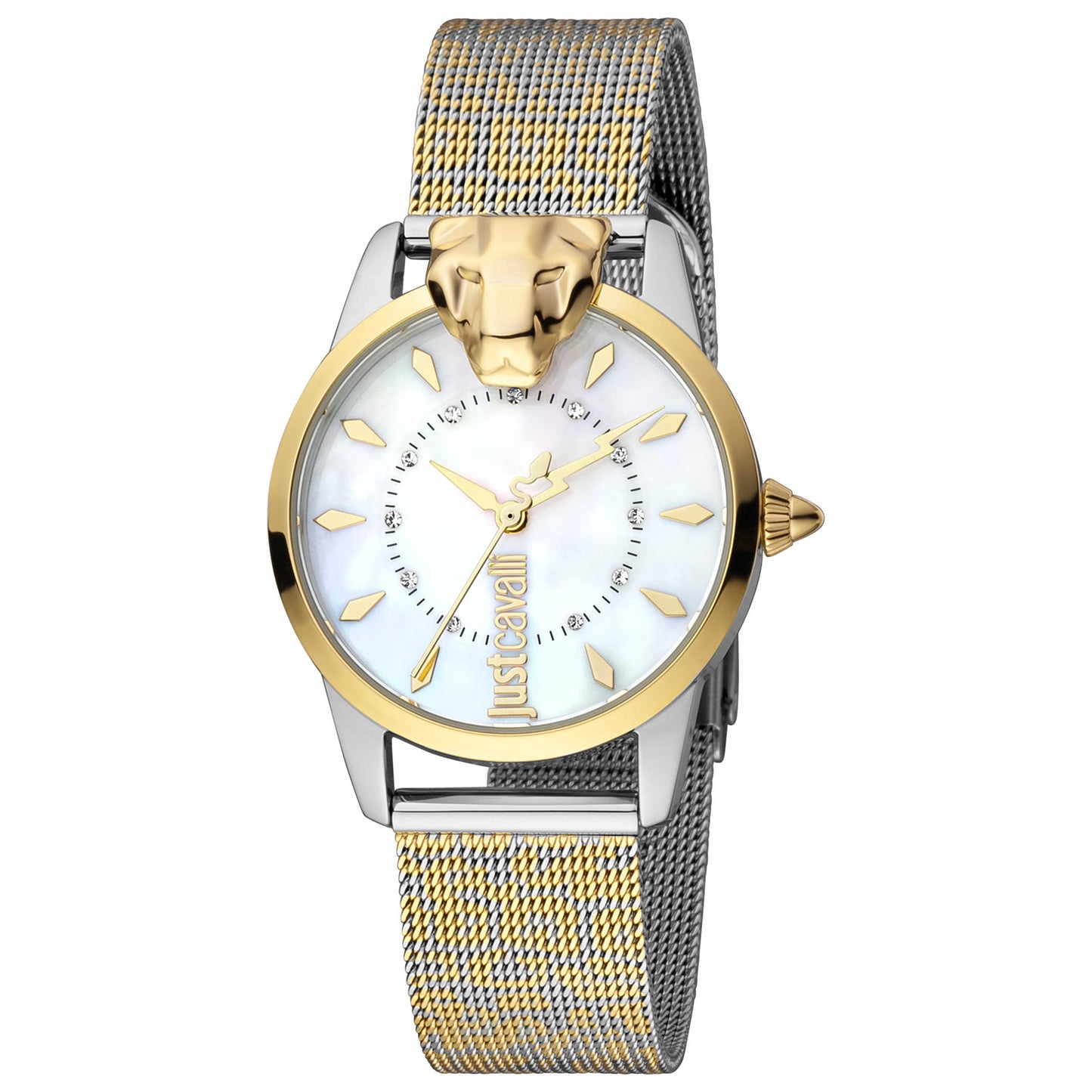 Front view of Just Cavalli Animalier Donna delicatezza Women's Quartz Watch JC1L220M0095