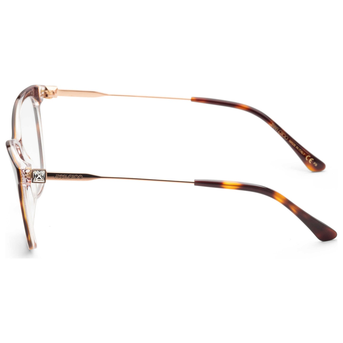 Left view of Jimmy Choo Core Women's Opticals JC313-0LDG-00