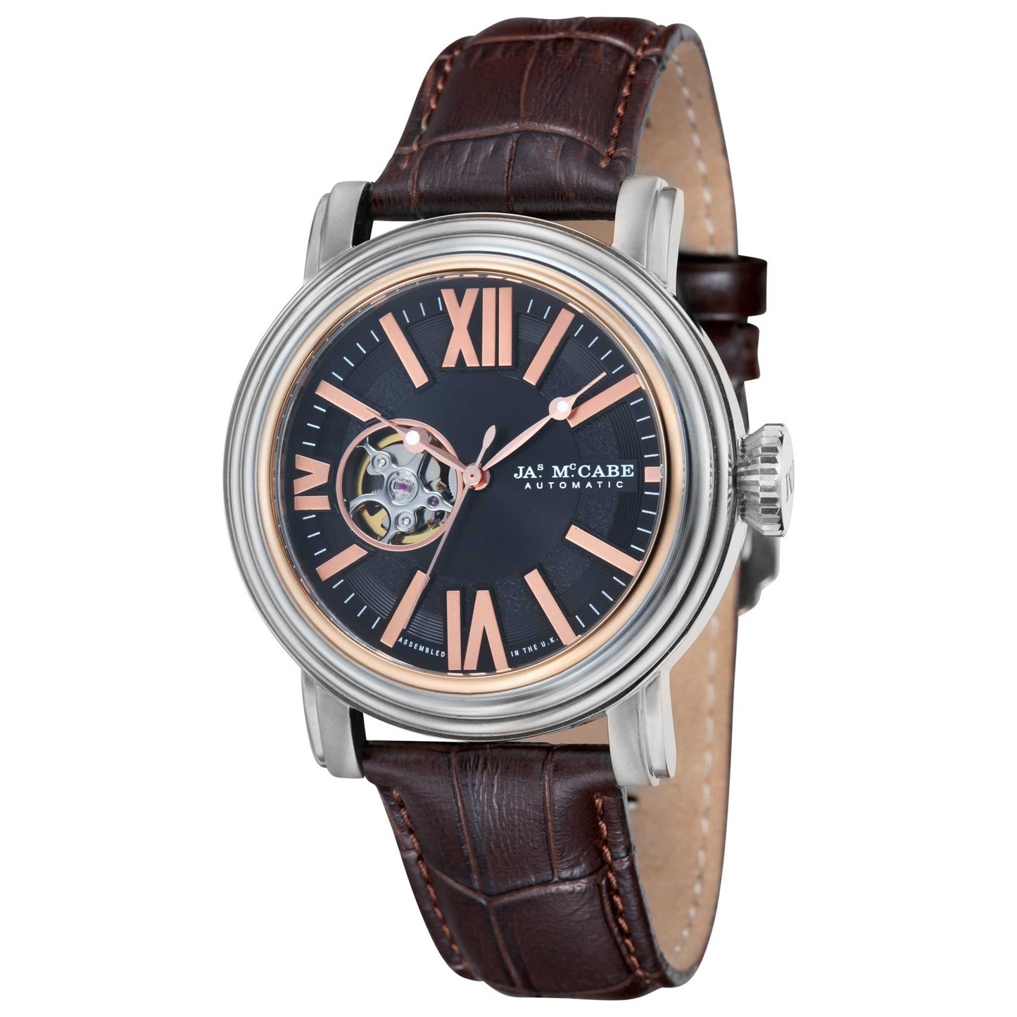 Front view of James McCabe Victory Men's Automatic Watch JM-1018-06