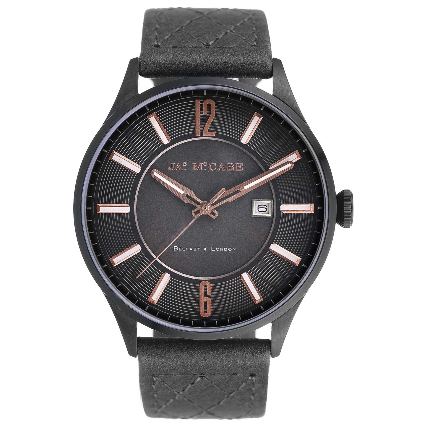 Front view of James McCabe London Men's Quartz Watch JM-1027-0A
