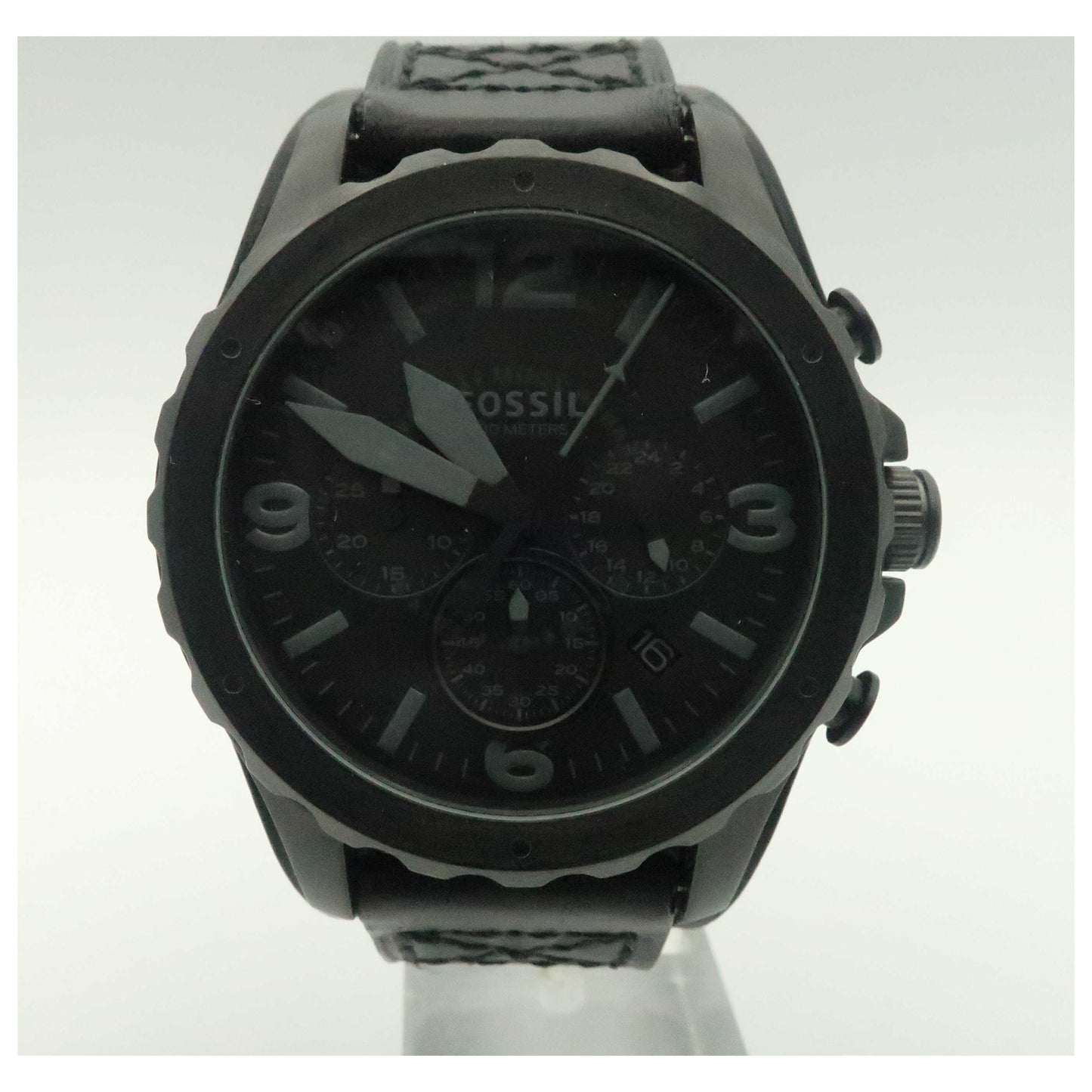 Front view of Fossil Nate Men's Japanese Quartz (Battery-Powered) Watch JR1510-PO