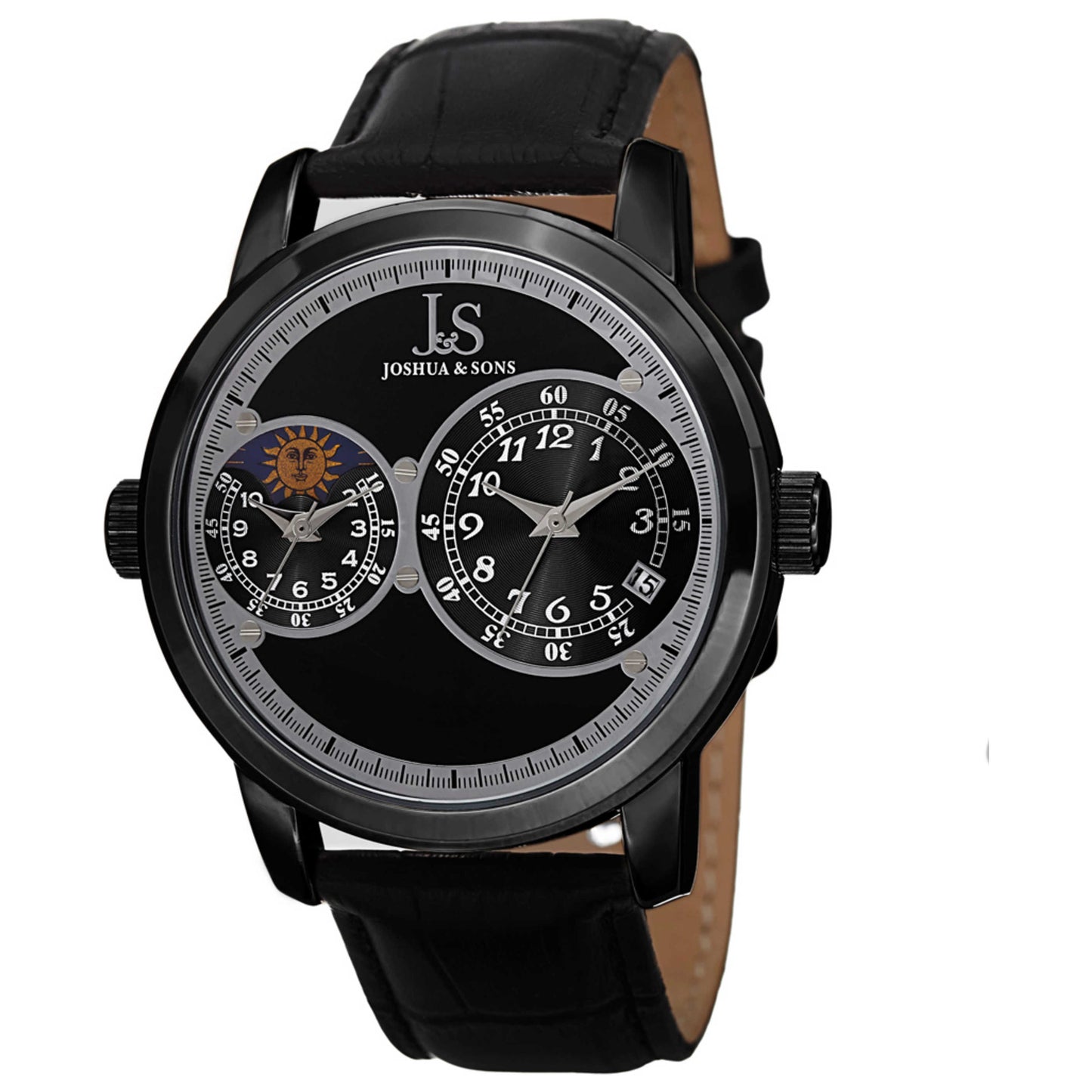 Front view of Joshua & Sons Classic Men's Quartz Watch JS87BK