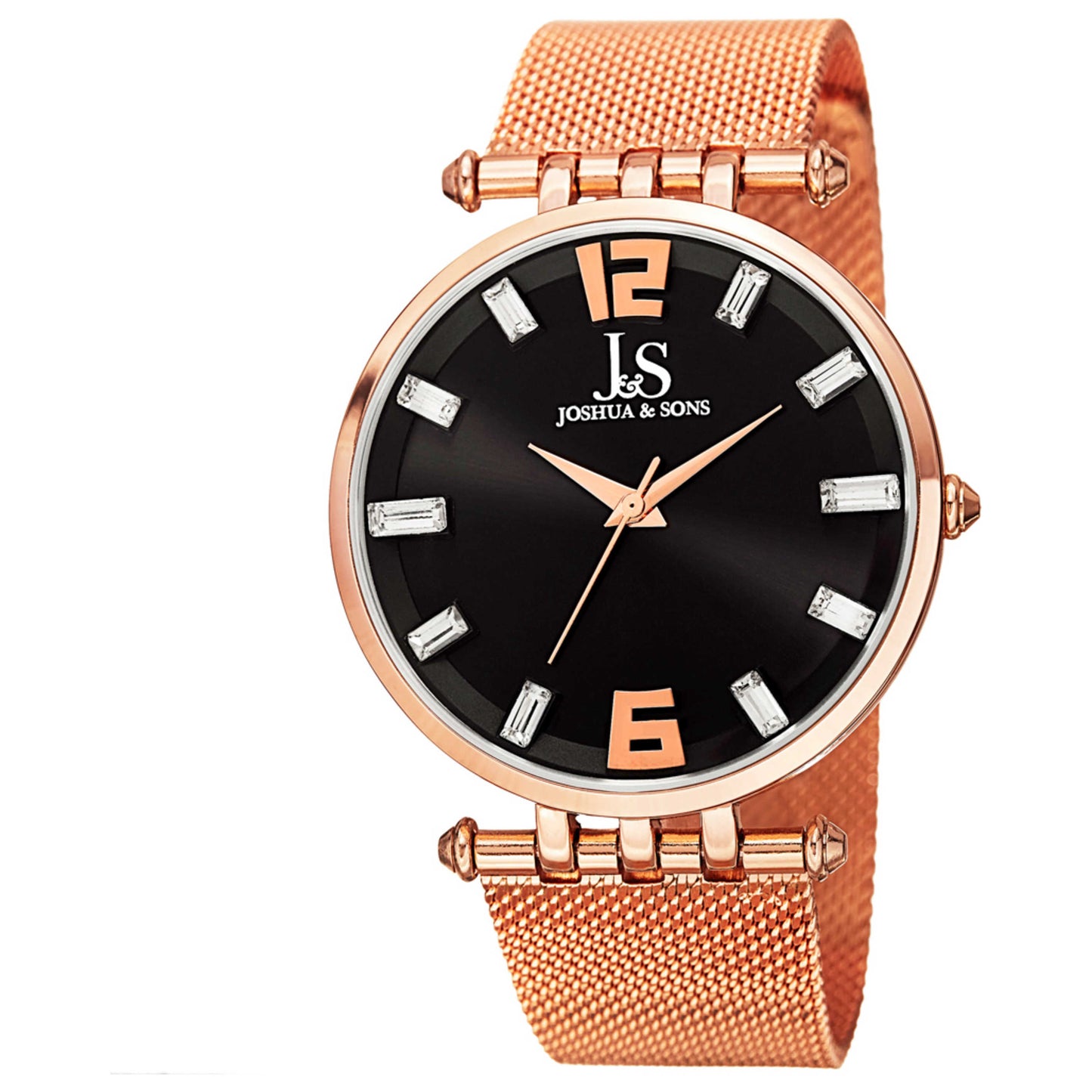 Front view of Joshua & Sons Classic Men's Quartz Watch JS90RG