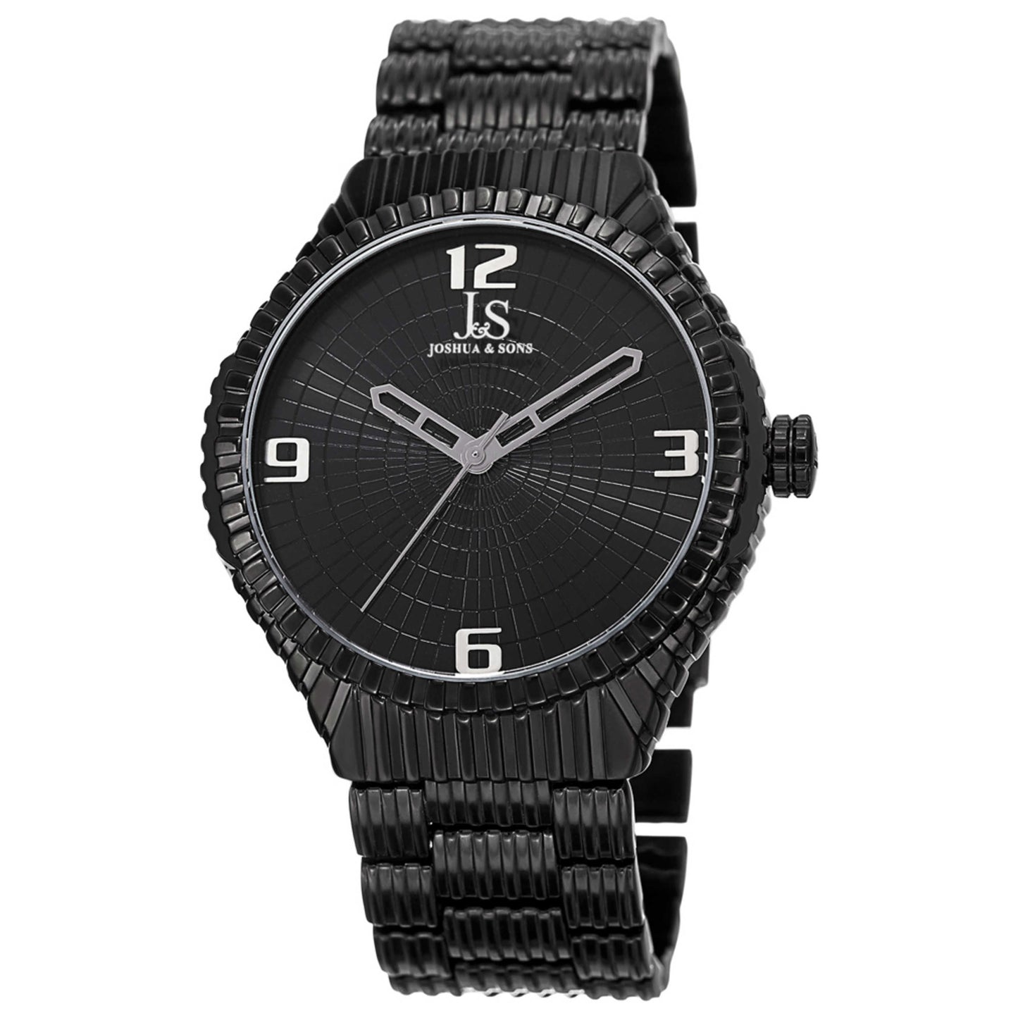 Front view of Joshua & Sons Classic Men's Quartz Watch JS99BK