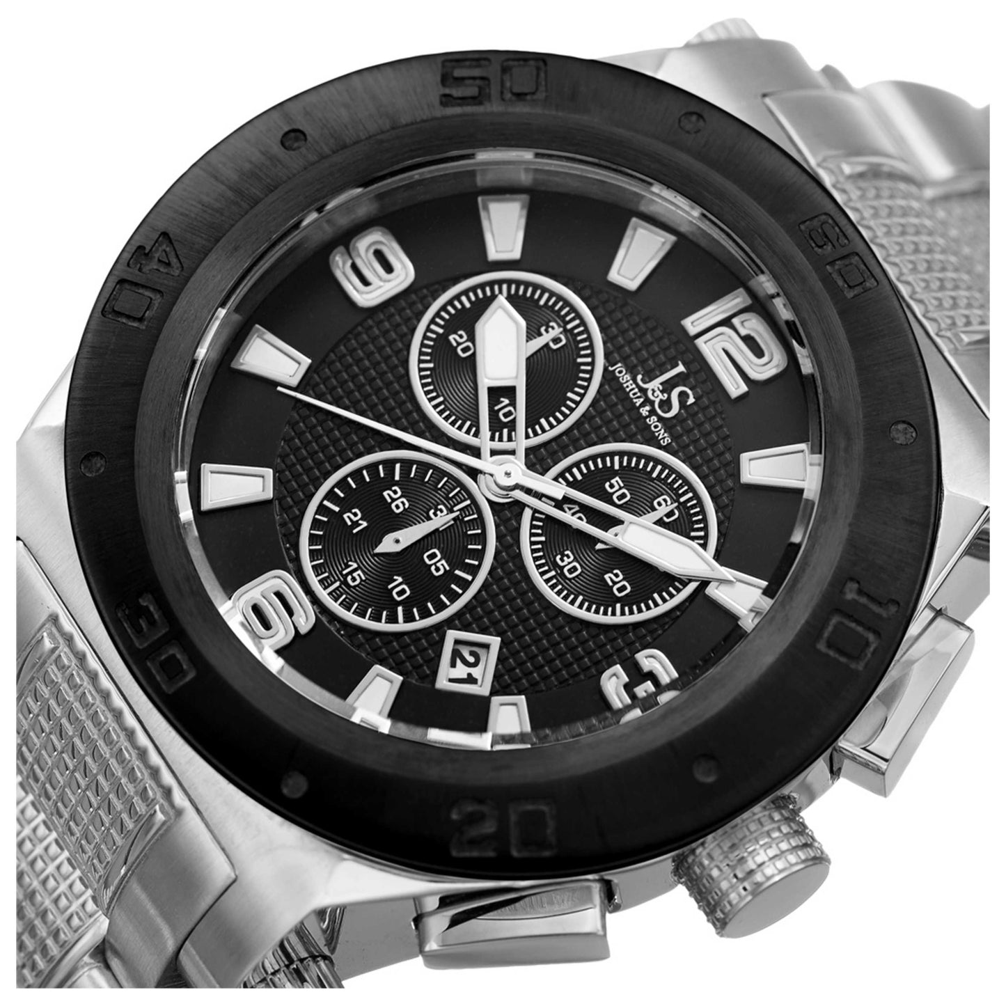 Joshua & Sons Classic Men's Quartz Watch JX104SSB - Image #5
