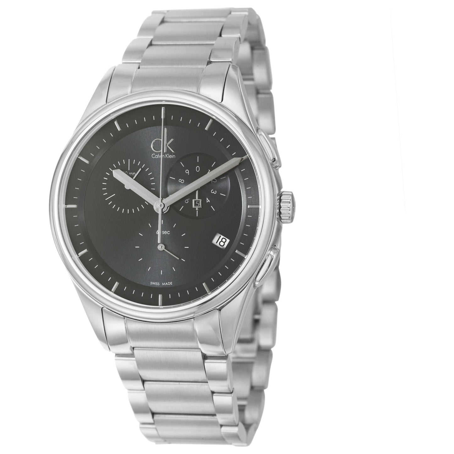 Front view of Calvin Klein Basic Men's Swiss Quartz (Battery-Powered) Watch K2A27107