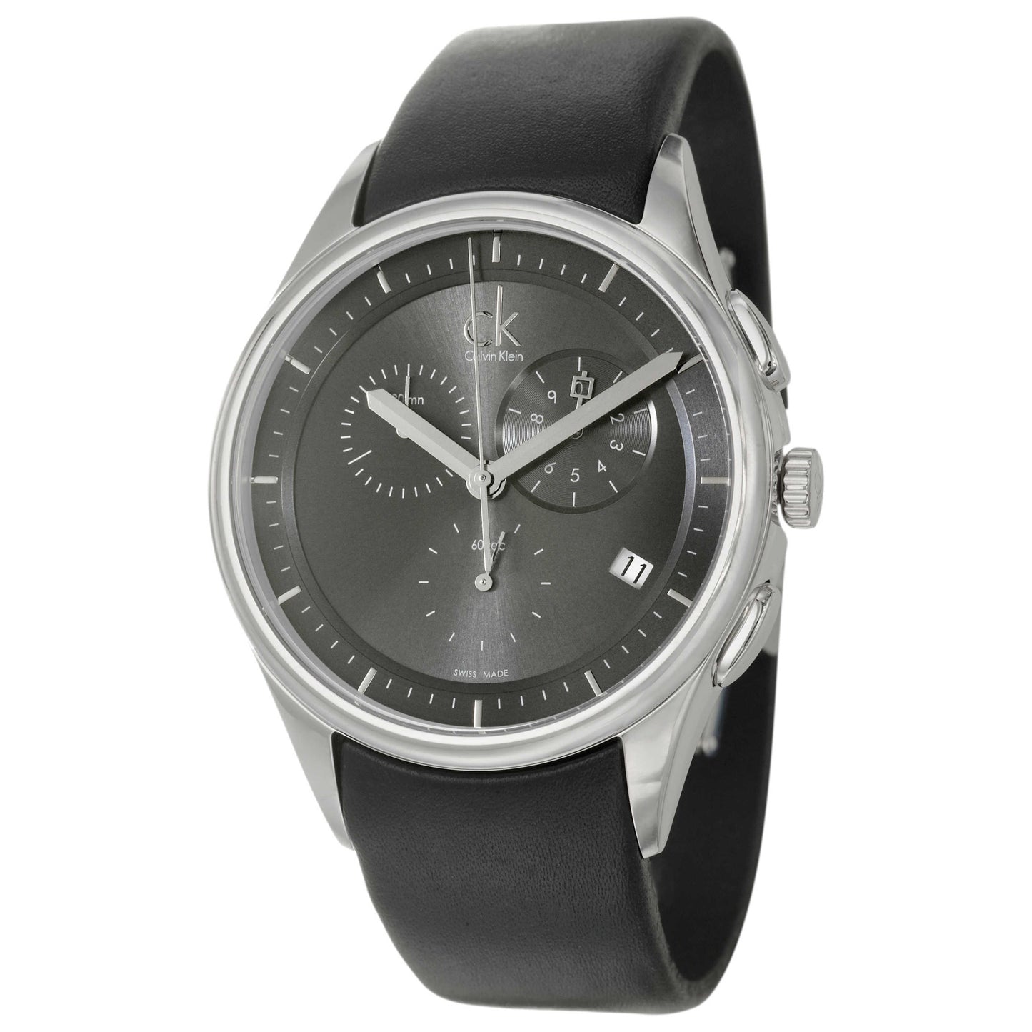 Front view of Calvin Klein Basic Men's Swiss Quartz (Battery-Powered) Watch K2A27161