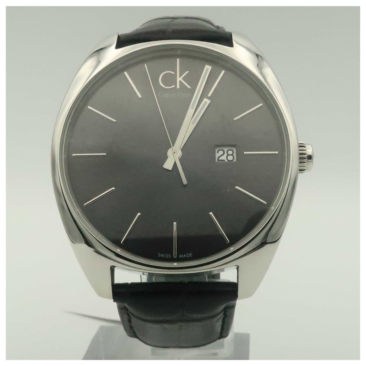 Front view of Calvin Klein Exchange Men's Swiss Quartz (Battery-Powered) Watch K2F21107-SD