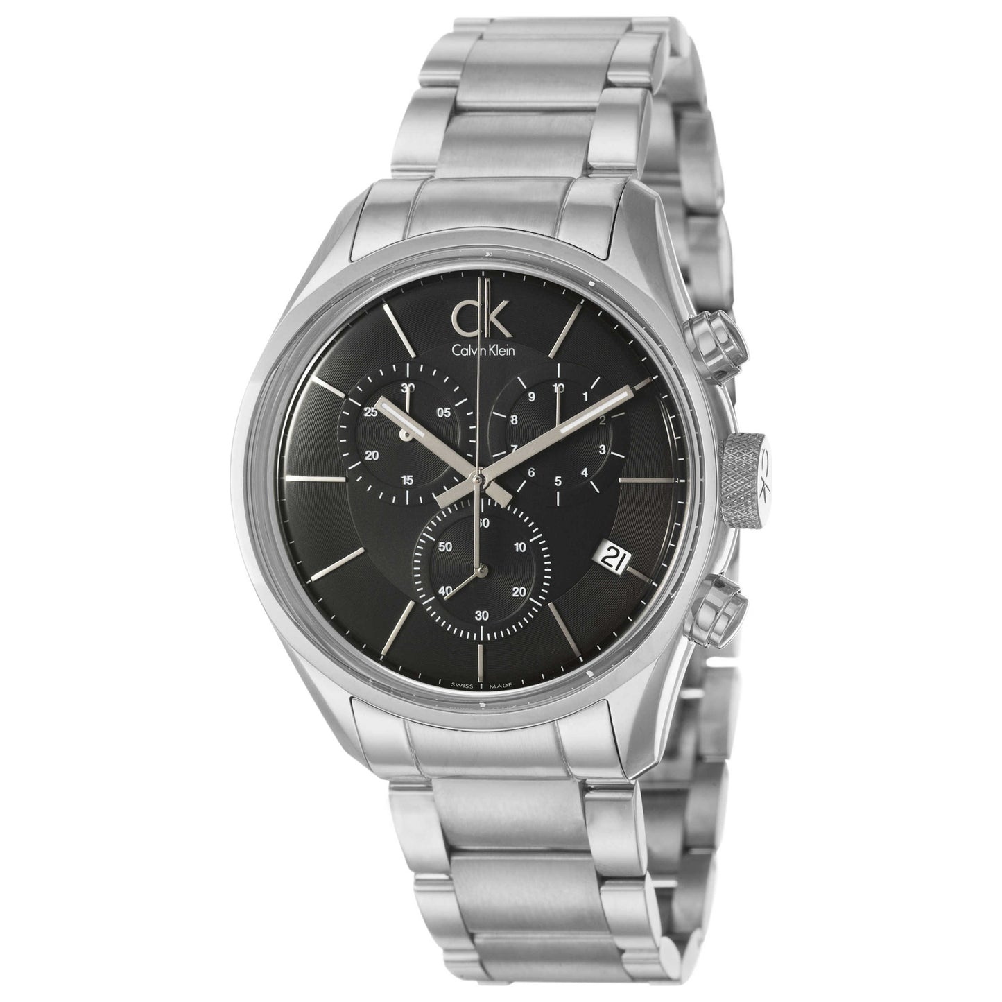 Front view of Calvin Klein Masculine Men's Swiss Quartz (Battery-Powered) Watch K2H27104