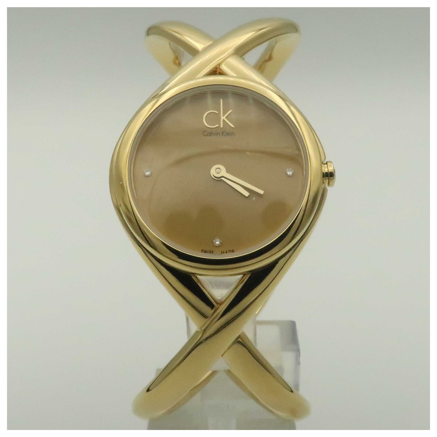 Front view of Calvin Klein Enlace Women's Swiss Quartz (Battery-Powered) Watch K2L24513-SDV