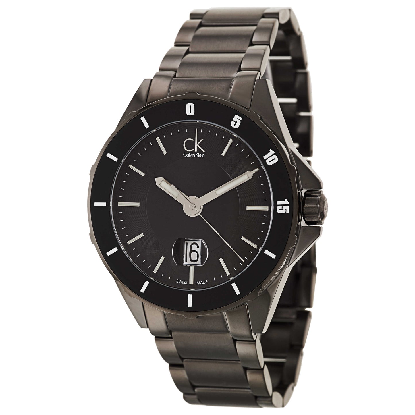 Front view of Calvin Klein Play Men's Swiss Quartz (Battery-Powered) Watch K2W21U41