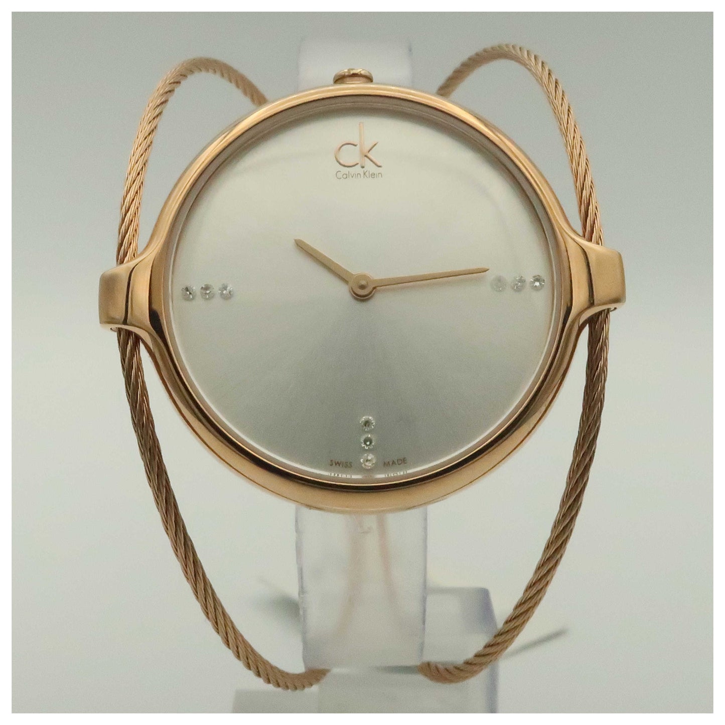 Front view of Calvin Klein Agile Women's Swiss Quartz (Battery-Powered) Watch K2Z2S61W-PO