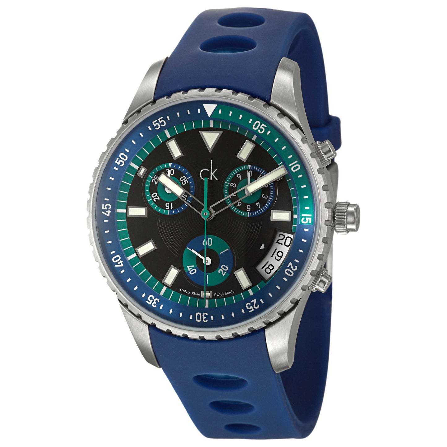 Front view of Calvin Klein Challenge Men's Swiss Quartz (Battery-Powered) Watch K3217377