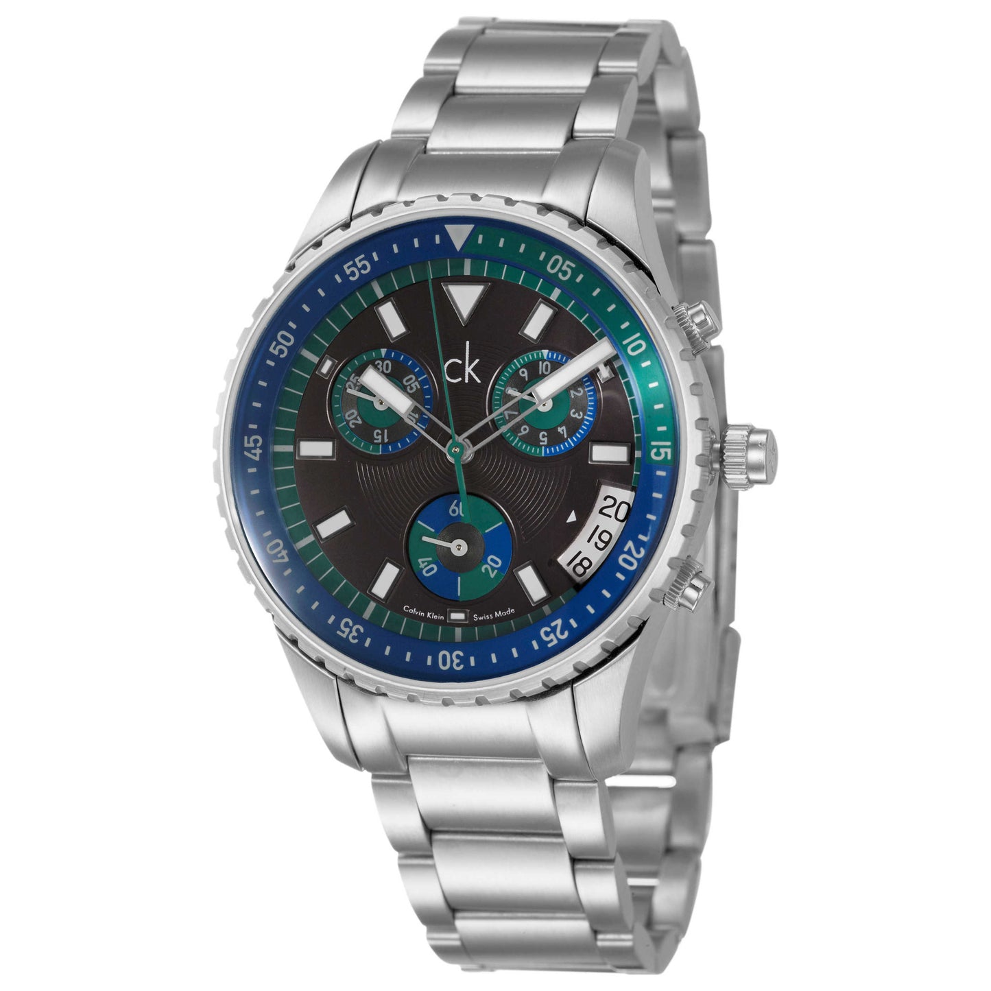 Front view of Calvin Klein Challenge Men's Swiss Quartz (Battery-Powered) Watch K3217378