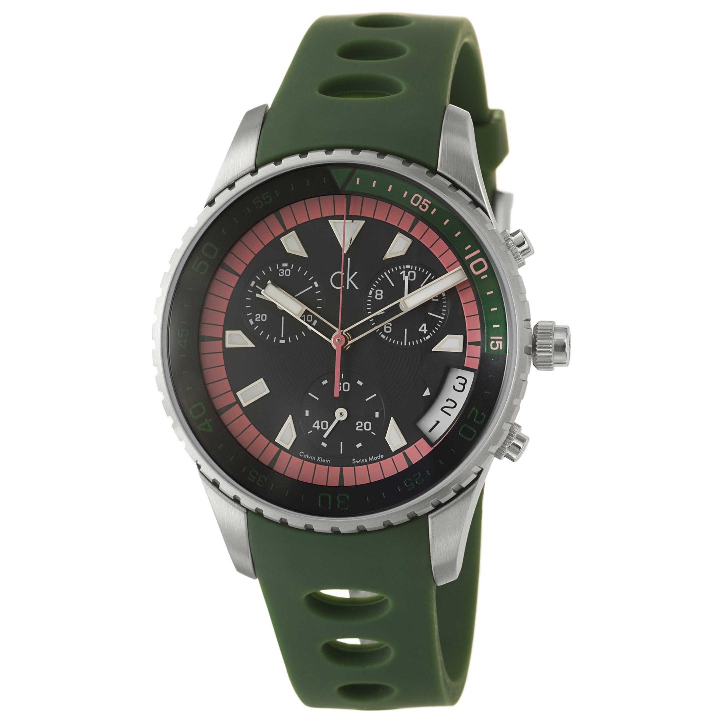 Front view of Calvin Klein Challenge Men's Swiss Quartz (Battery-Powered) Watch K3217578