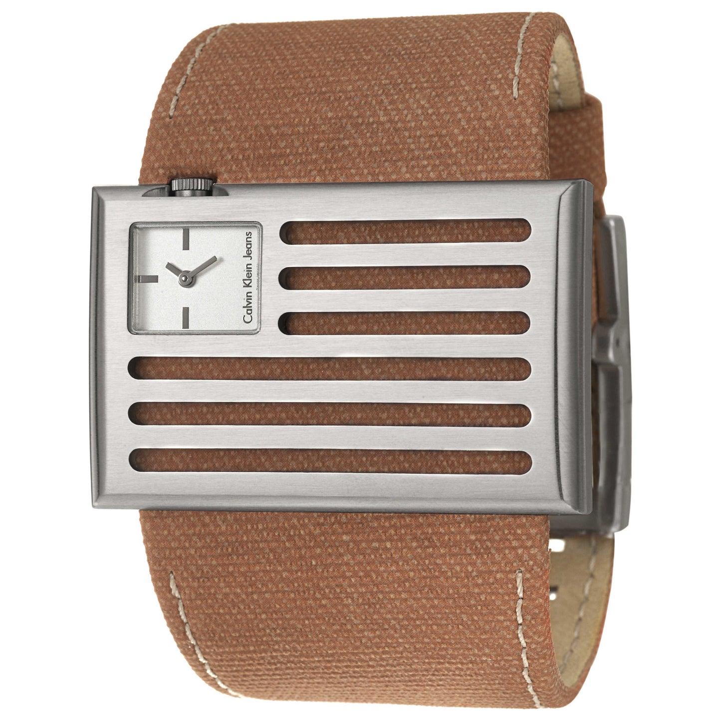 Front view of Calvin Klein Jeans Banner Men's Swiss Quartz (Battery-Powered) Watch K4513138