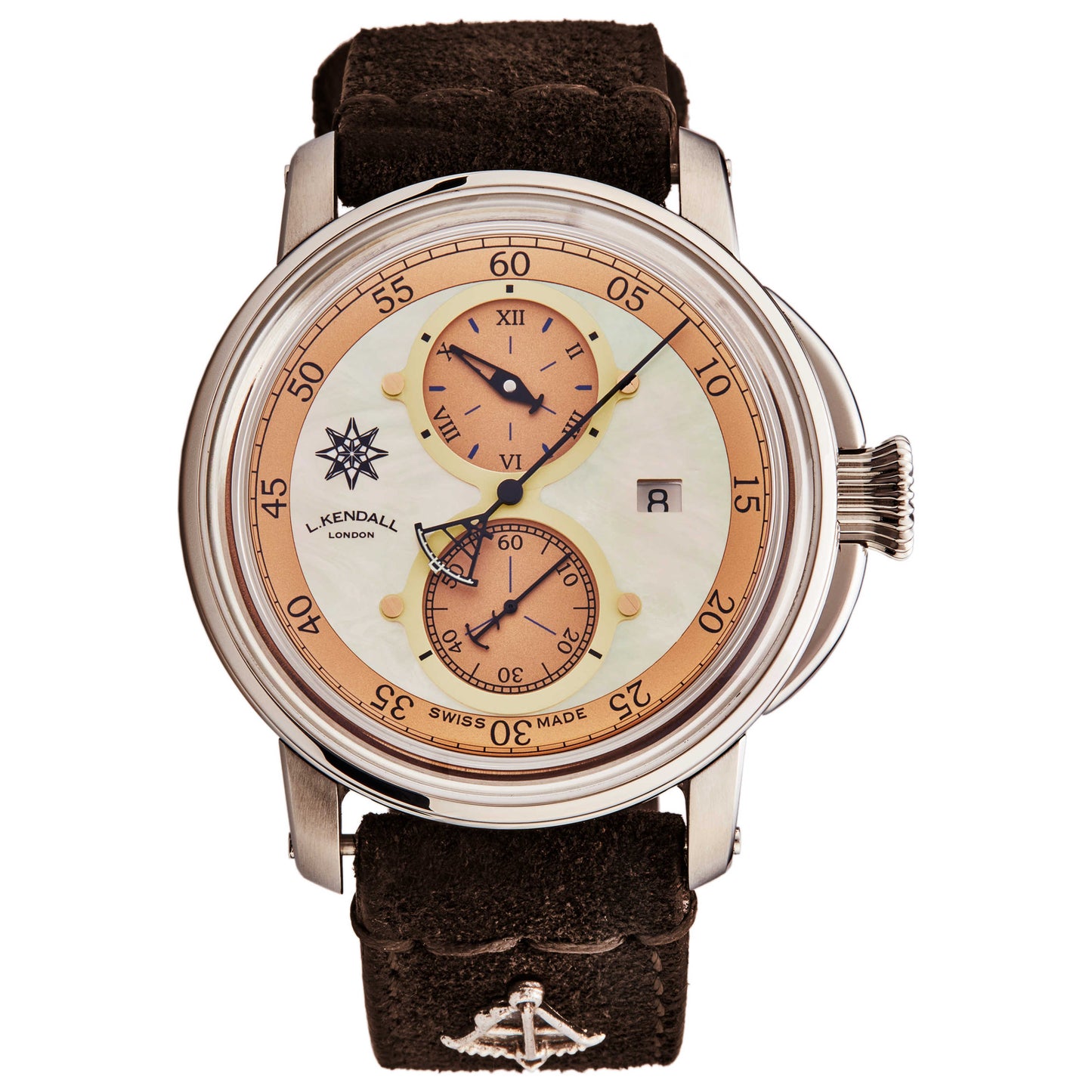 Front view of L. Kendall K5 Men's Automatic Watch K5-004