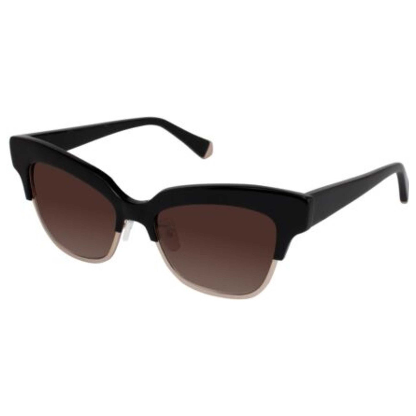 Front view of Kate Young For Tura Women's Sunglasses K511-BLK-52