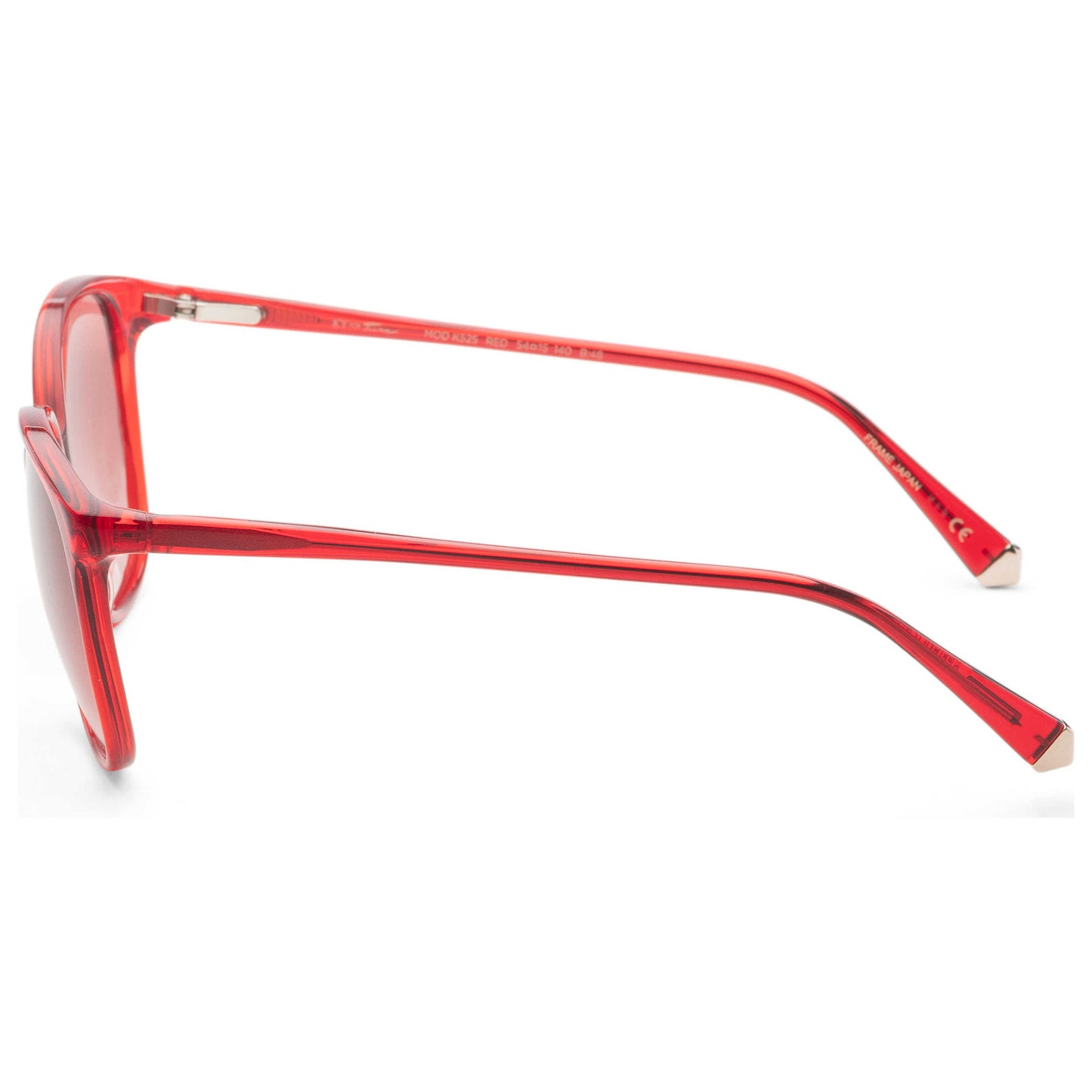 Left view of Kate Young For Tura Women's Sunglasses K525-RED-54