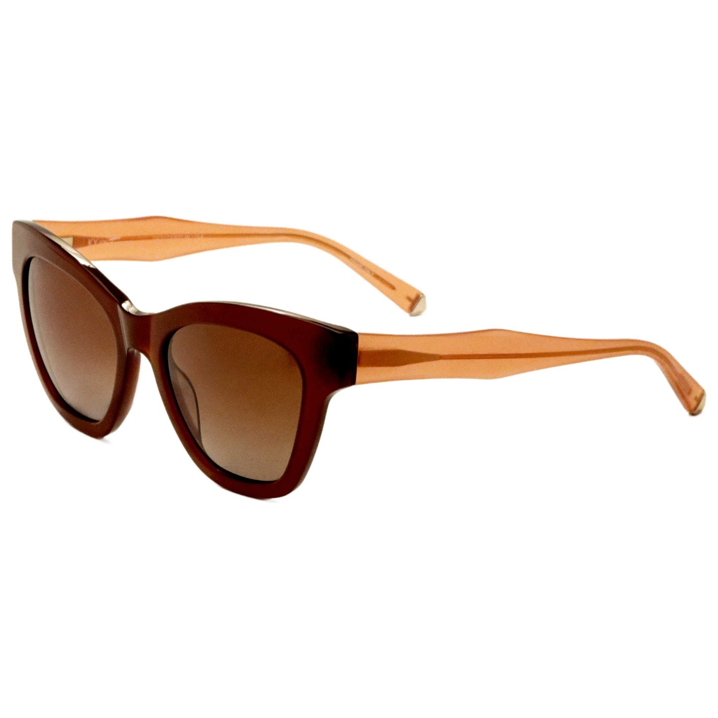 Front view of Kate Young Charlotte Women's Sunglasses K538-AMB-55