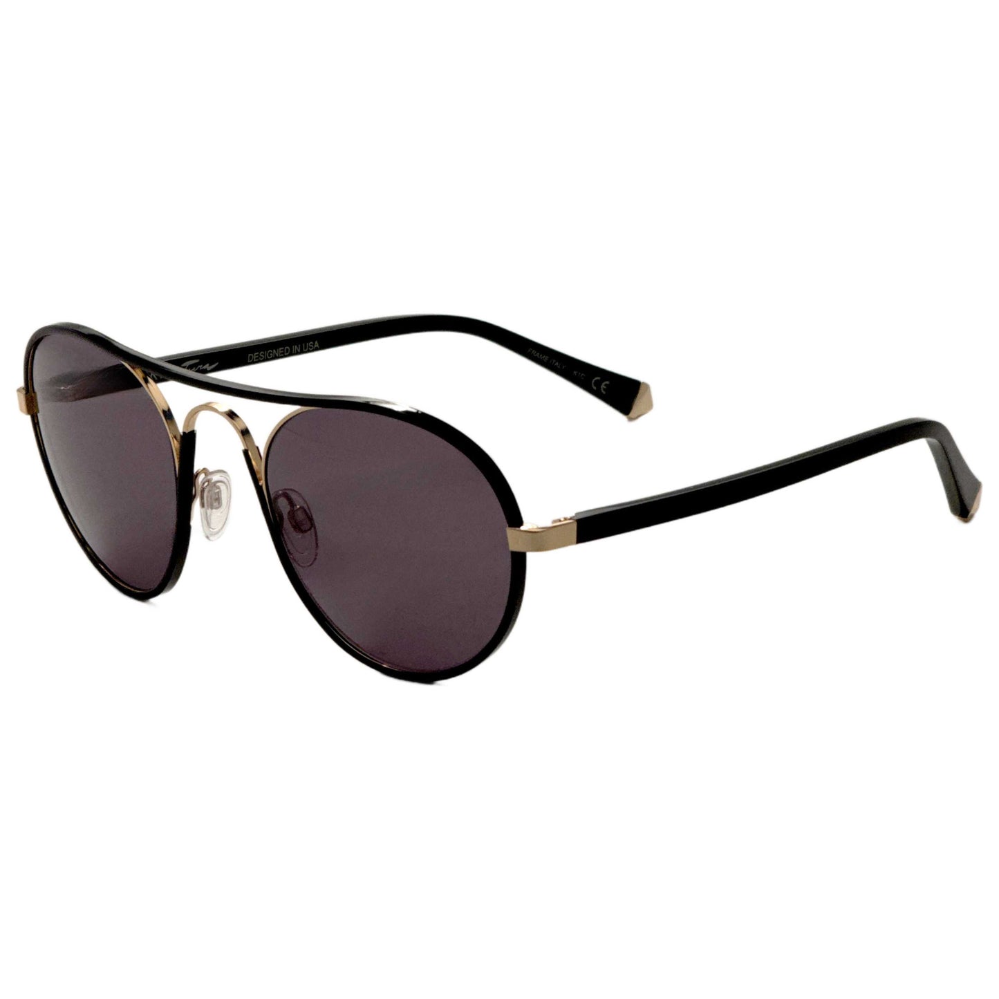 Front view of Kate Young Anna Women's Sunglasses K543-BLK-54