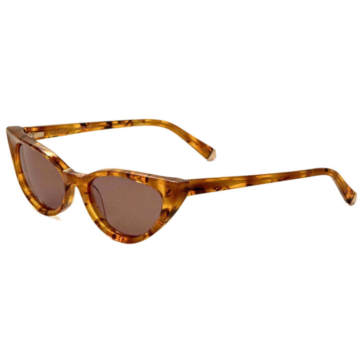 Front view of Kate Young Fallon Women's Sunglasses K562-AMB-54