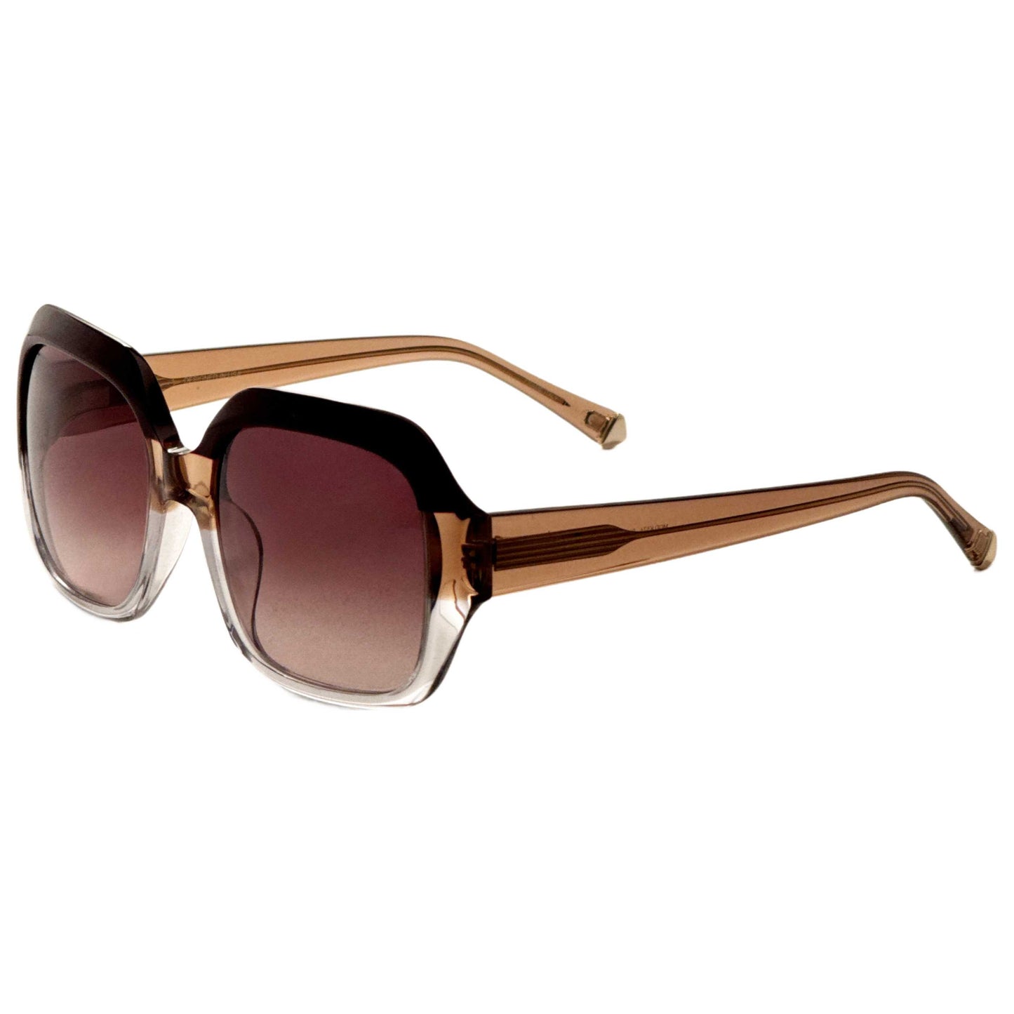 Front view of Kate Young Avery Women's Sunglasses K574-BUR-54