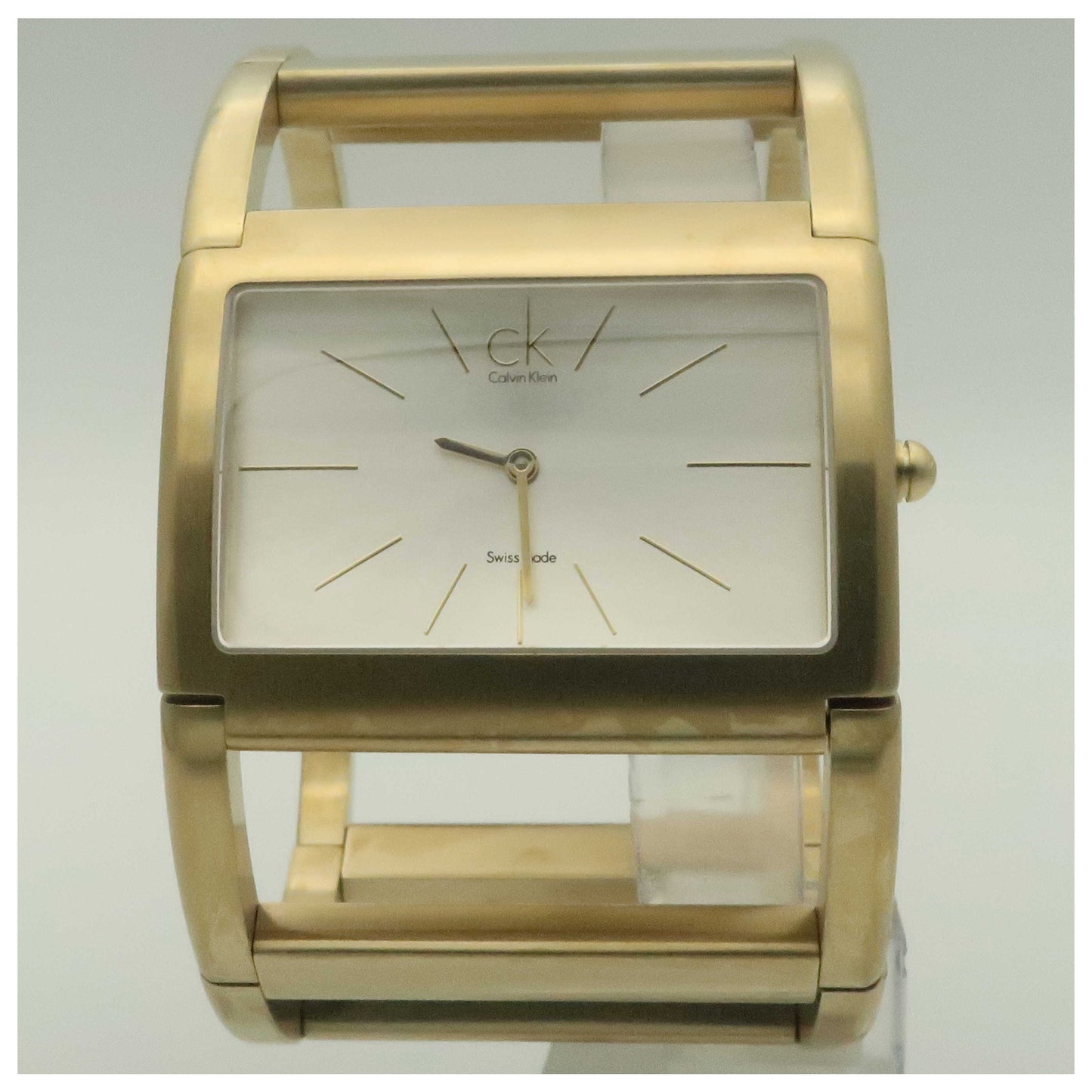 Front view of Calvin Klein Dress Women's Swiss Quartz (Battery-Powered) Watch K5911220-SD