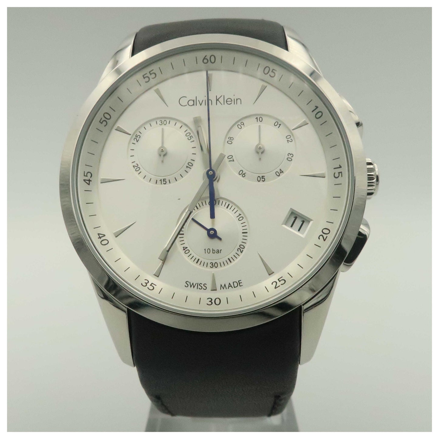 Front view of Calvin Klein Bold Men's Swiss Quartz (Battery-Powered) Watch K5A271C6-PO