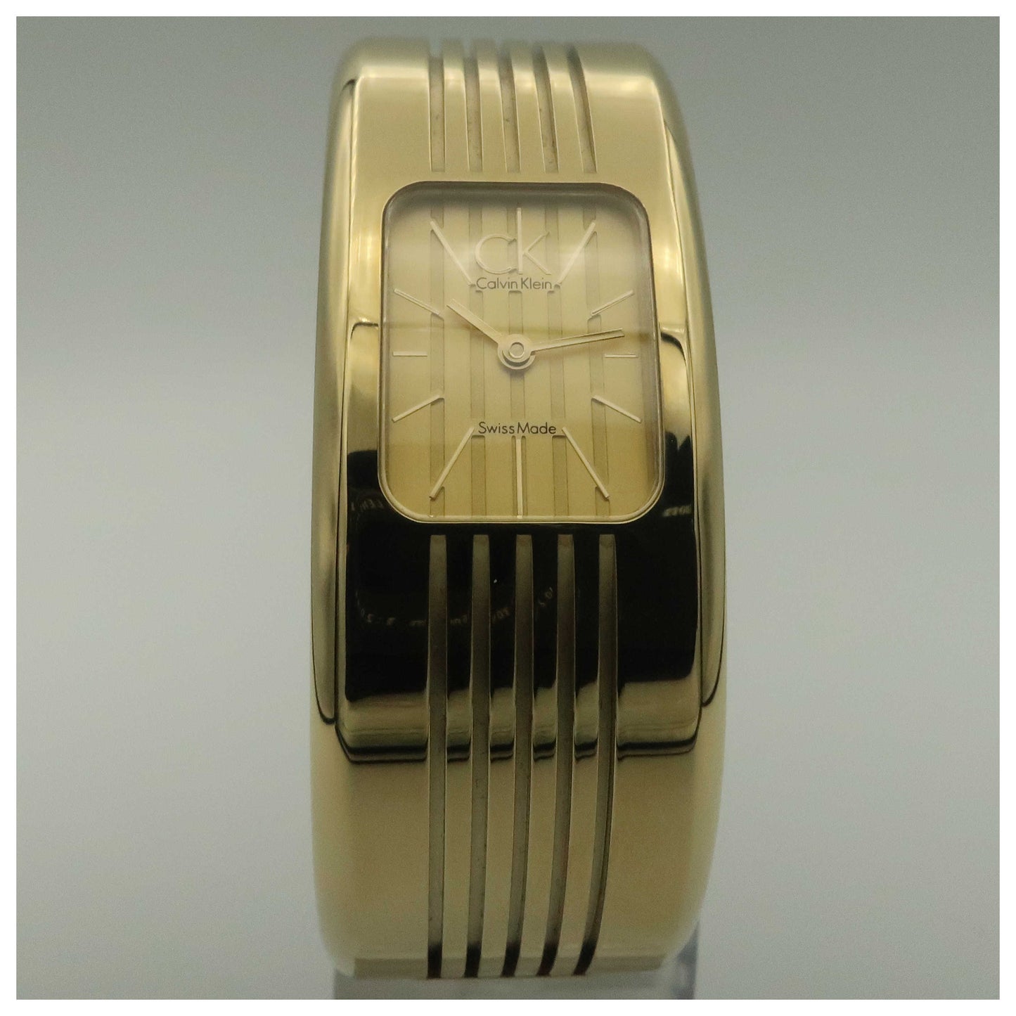 Front view of Calvin Klein Fractal Women's Swiss Quartz (Battery-Powered) Watch K8124209-PO