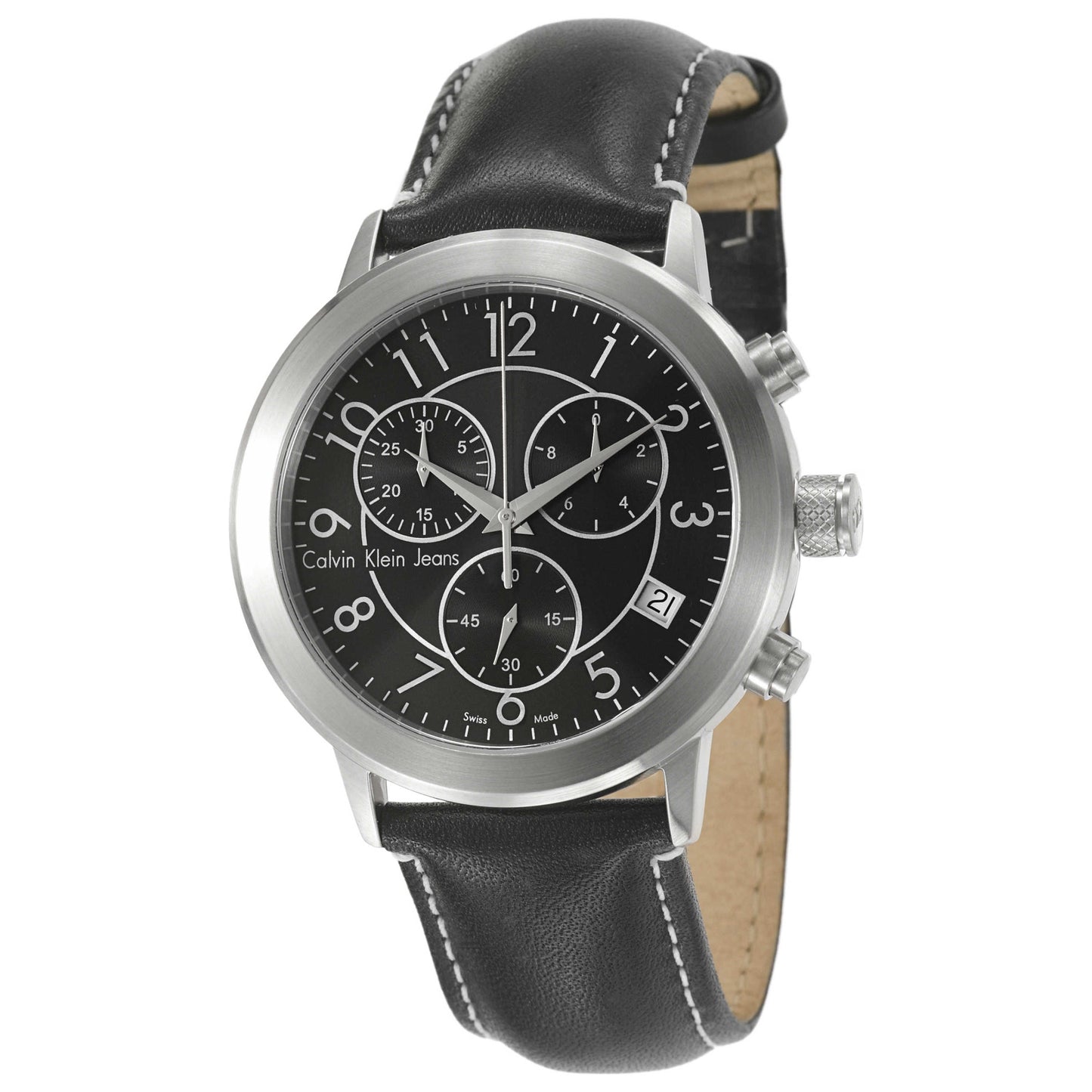 Front view of Calvin Klein Jeans Continual Men's Swiss Quartz (Battery-Powered) Watch K8717113