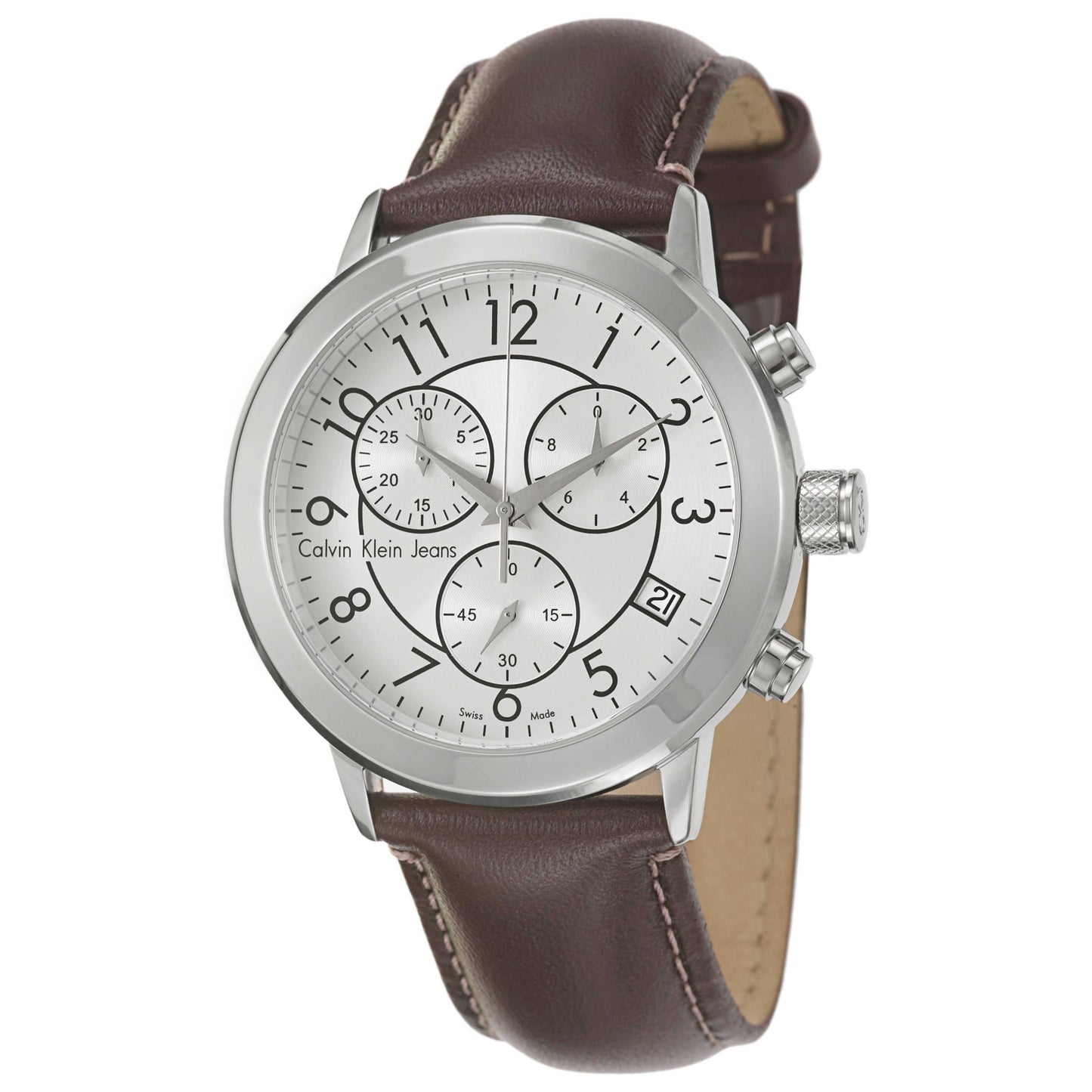 Front view of Calvin Klein Jeans Continual Men's Swiss Quartz (Battery-Powered) Watch K8727137