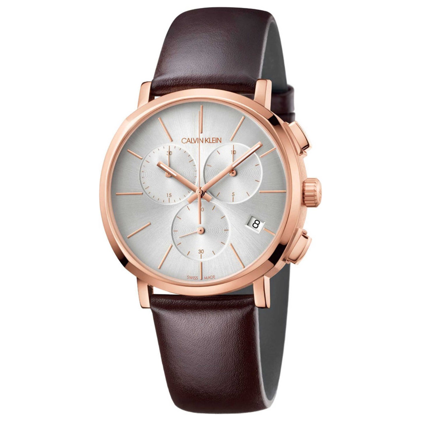 Front view of Calvin Klein Posh Men's Quartz Watch K8Q376G6