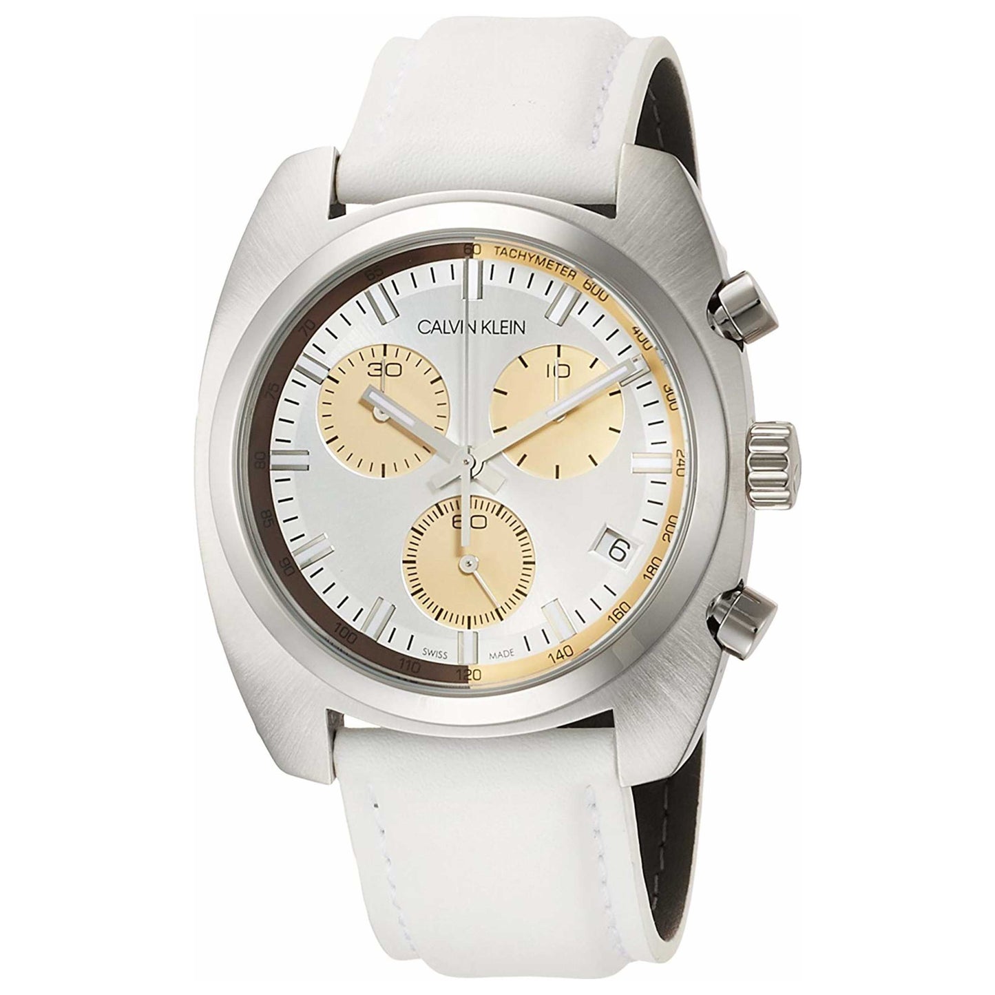 Front view of Calvin Klein Achieve Men's Quartz Watch K8W371L6