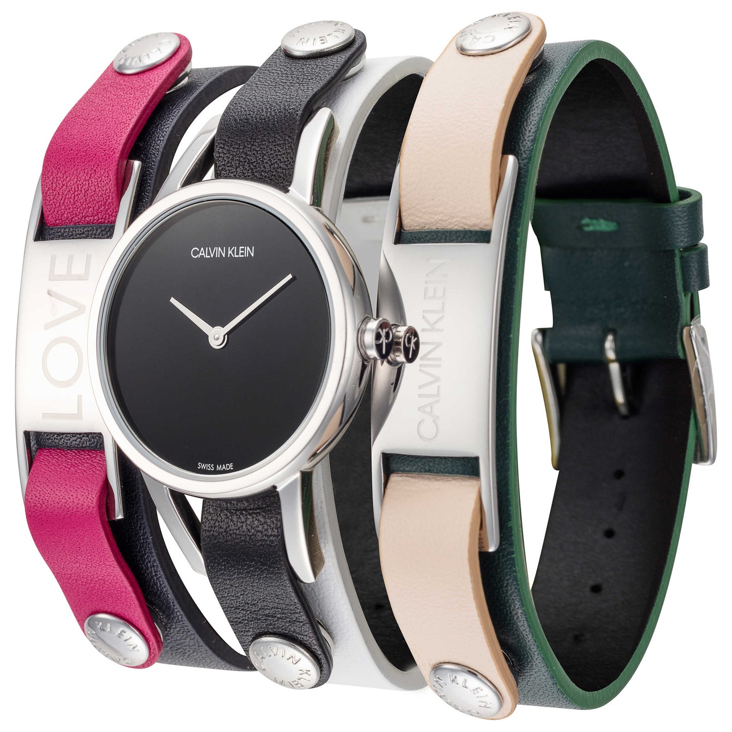 Front view of Calvin Klein Mycalvins Women's Quartz Watch K9D231LY