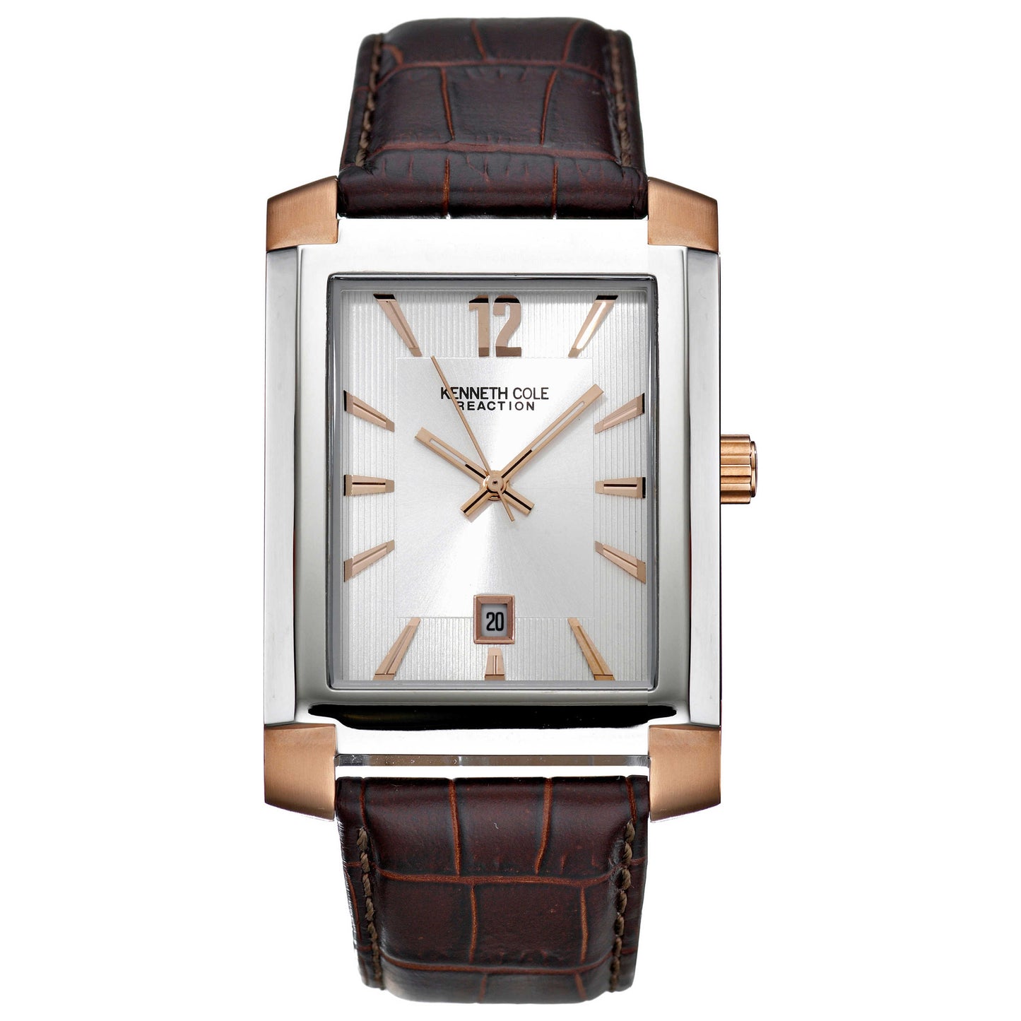 Front view of Kenneth Cole Rectangular Men's Watch KC1435