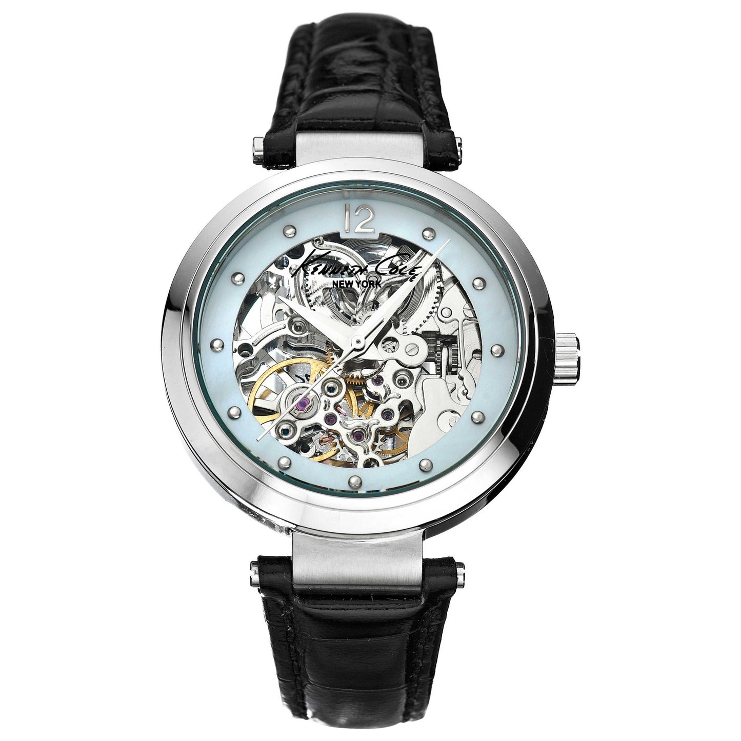 Front view of Kenneth Cole Skeleton Women's Watch KC2486