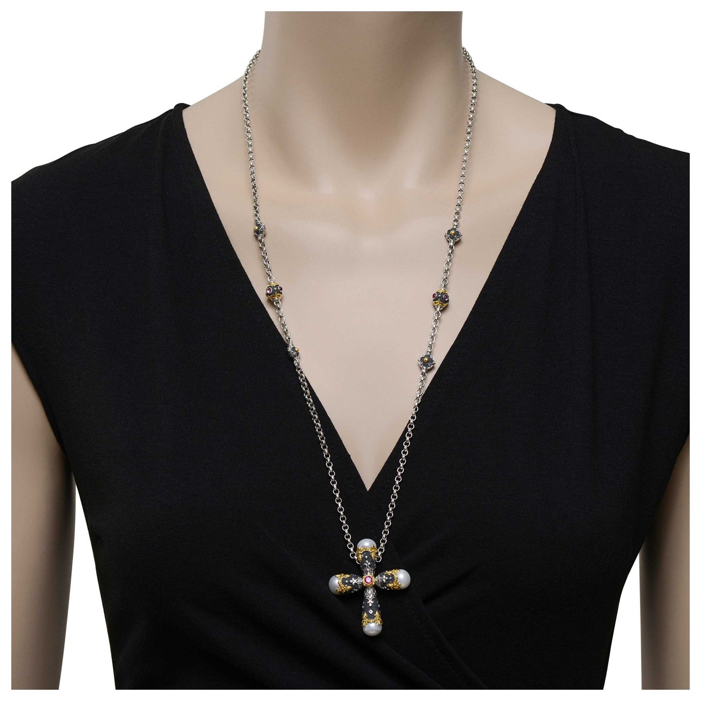 Konstantino Nemesis Women's Necklace KOMK4728-229-CAB-CUT - Image #2