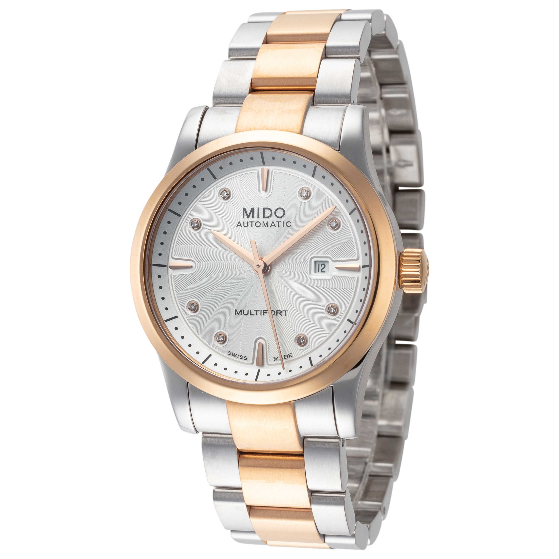 Front view of Mido Multifort Women's Automatic Watch M0050072203600