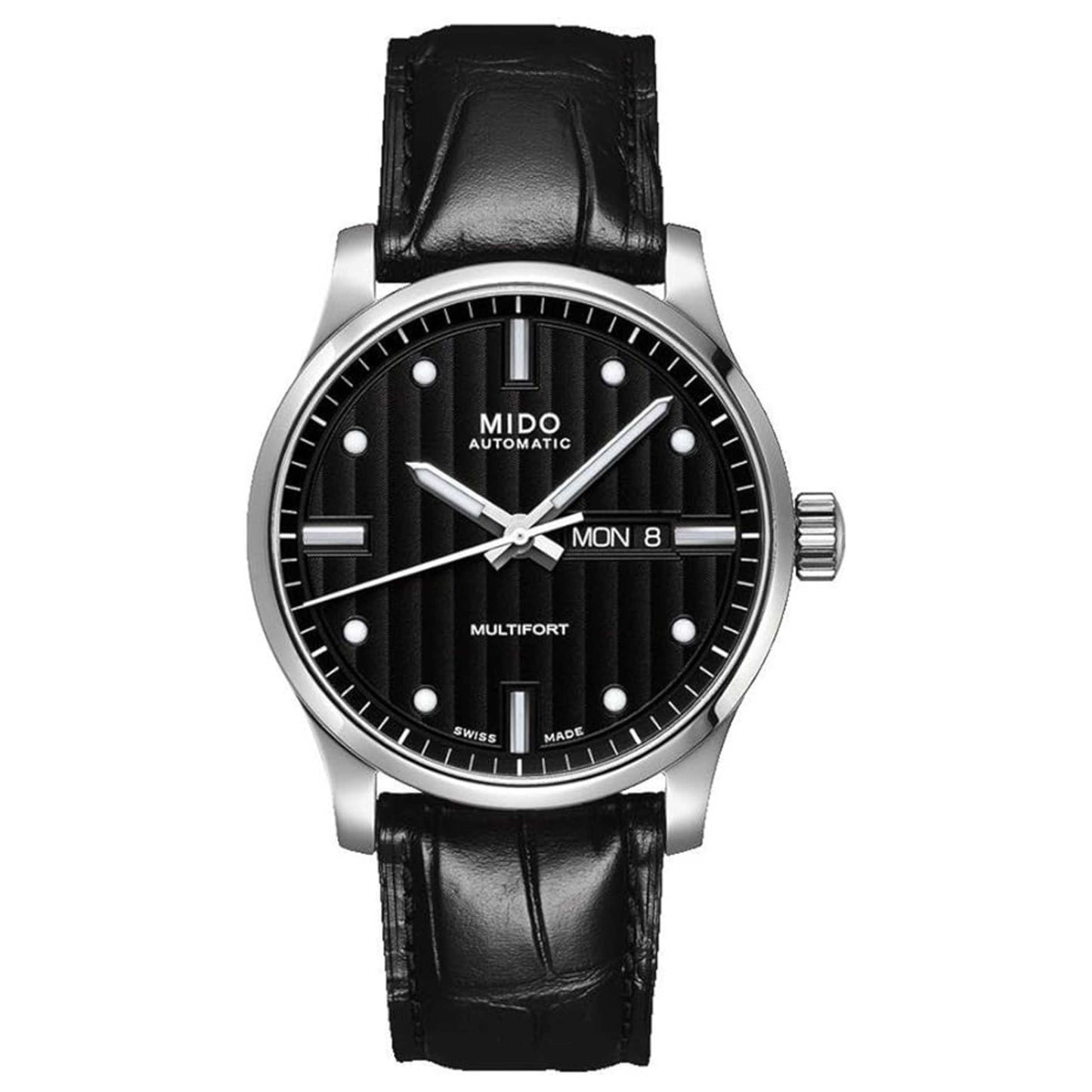 Front view of Mido Multifort Men's Automatic Watch M0054301603181