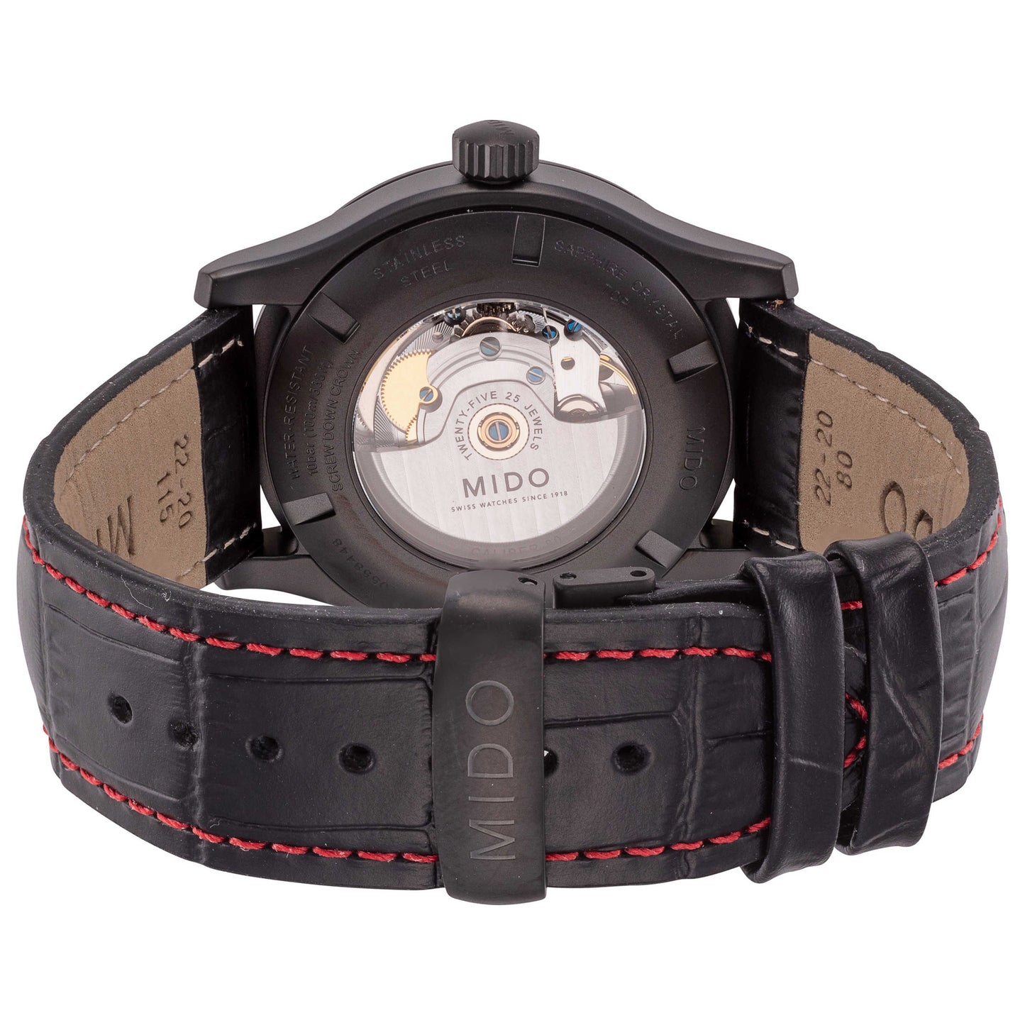 Back view of Mido Multifort Men's Automatic Watch M0054303705000