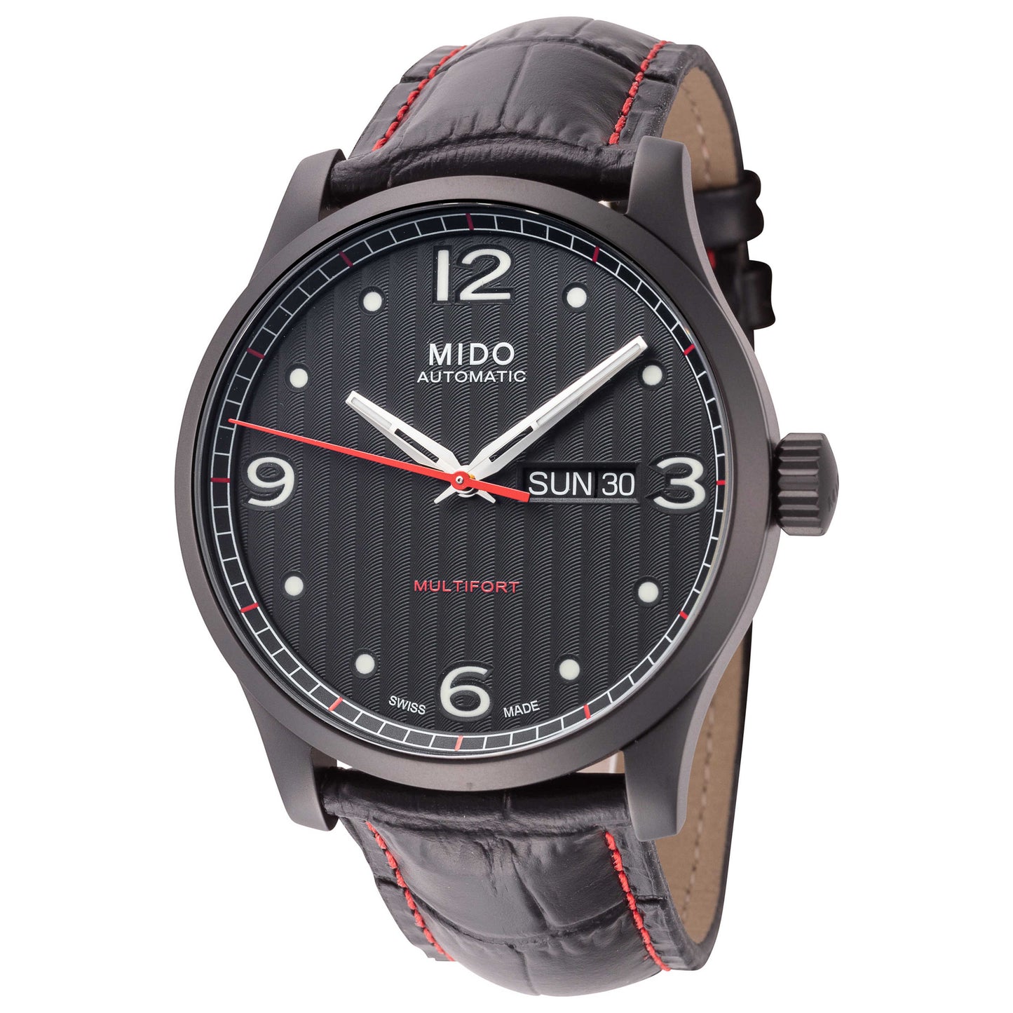 Front view of Mido Multifort Men's Automatic Watch M0054303705000