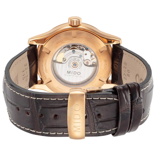 Back view of Mido Multifort Men's Automatic Watch M0054313603100