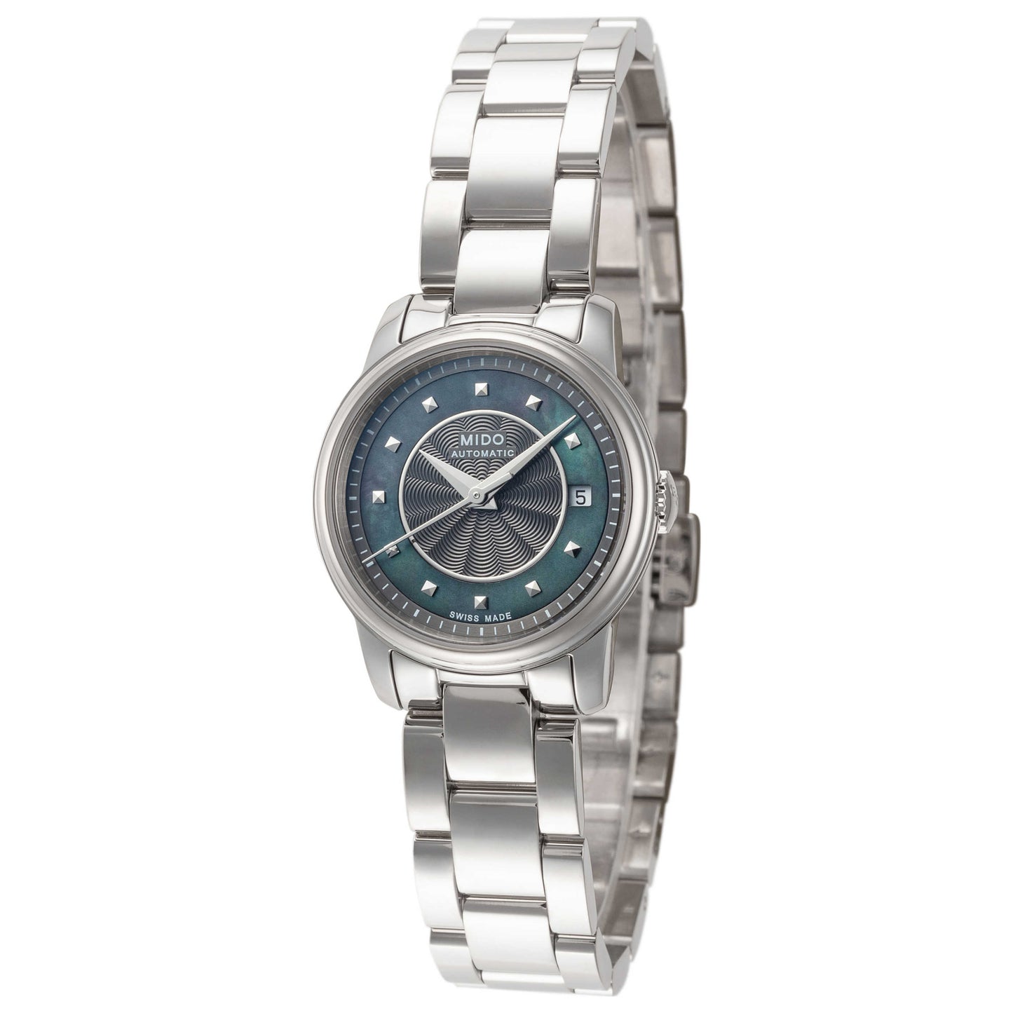 Front view of Mido Baroncelli III Women's Automatic Watch M0100071112100