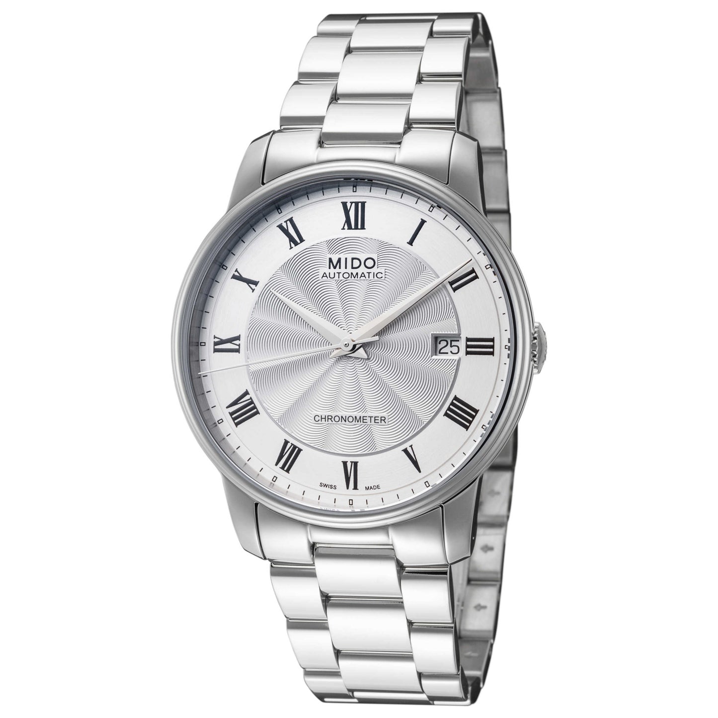 Front view of Mido Baroncelli III Men's Automatic Watch M0104081103300