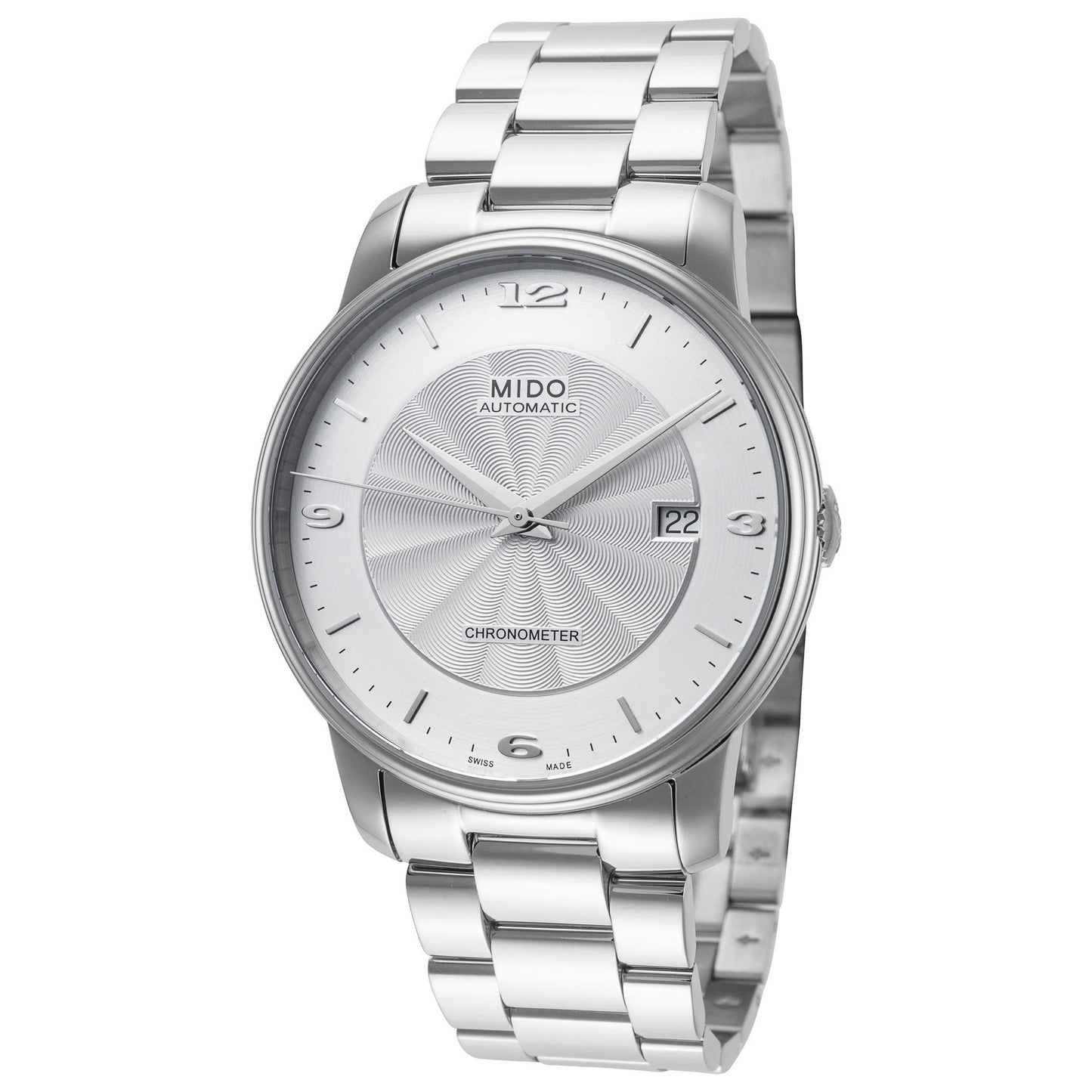 Front view of Mido Baroncelli III Men's Automatic Watch M0104081103700