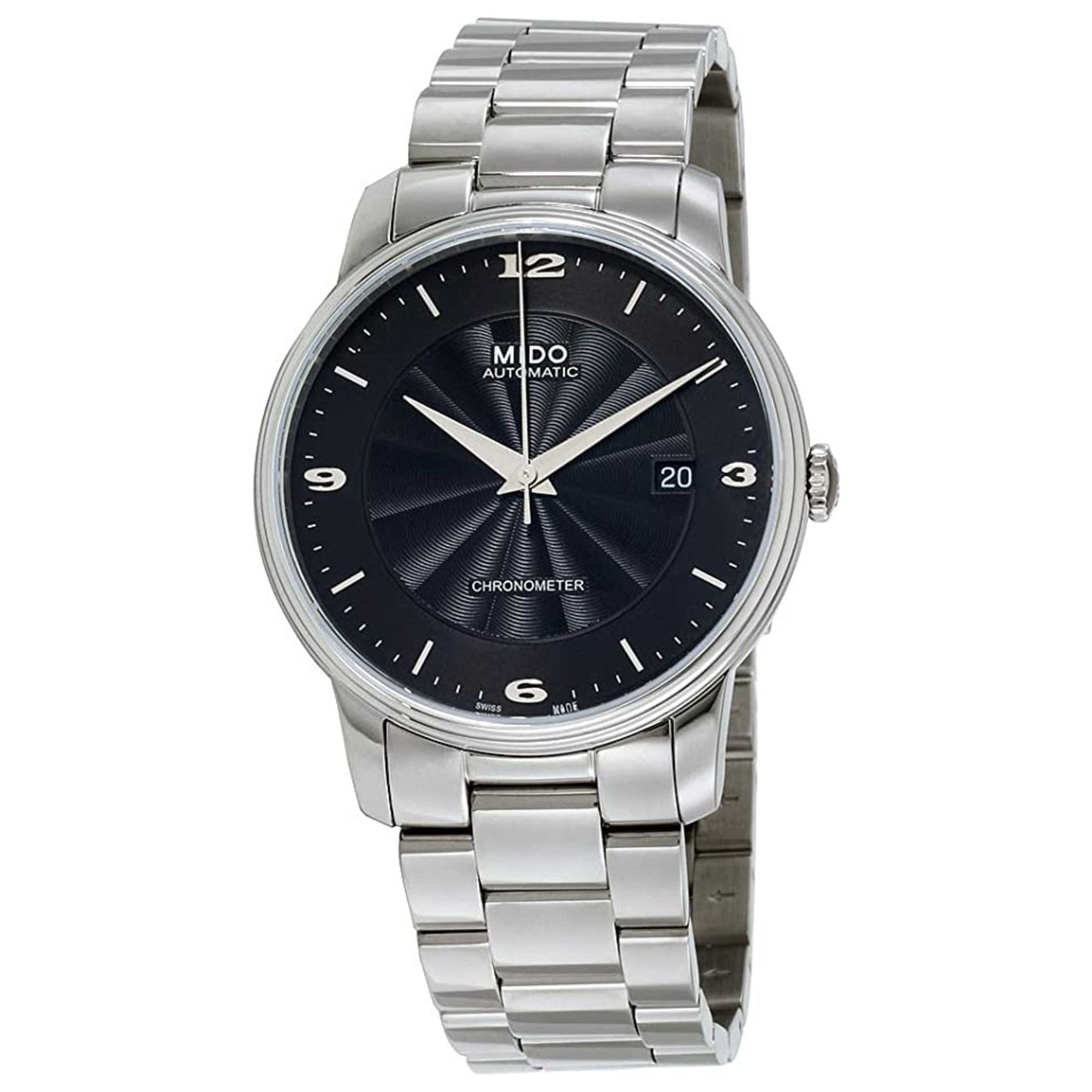 Front view of Mido Baroncelli Men's Automatic Watch M0104081105700