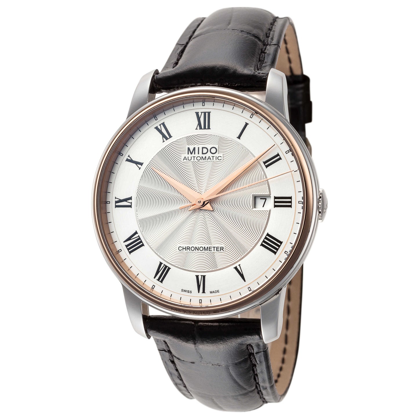 Front view of Mido Baroncelli III Men's Automatic Watch M0104084603320