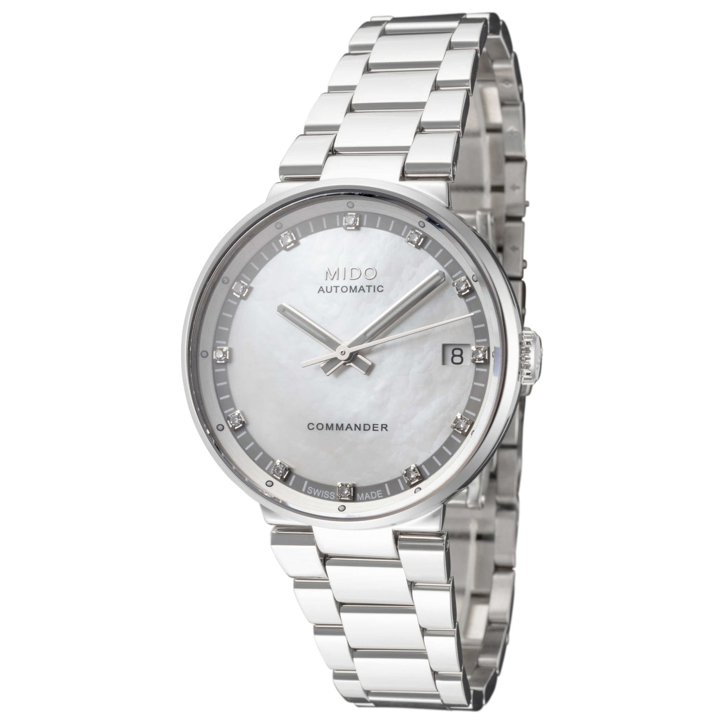 Front view of Mido Commander II Women's Automatic Watch M0142071111600